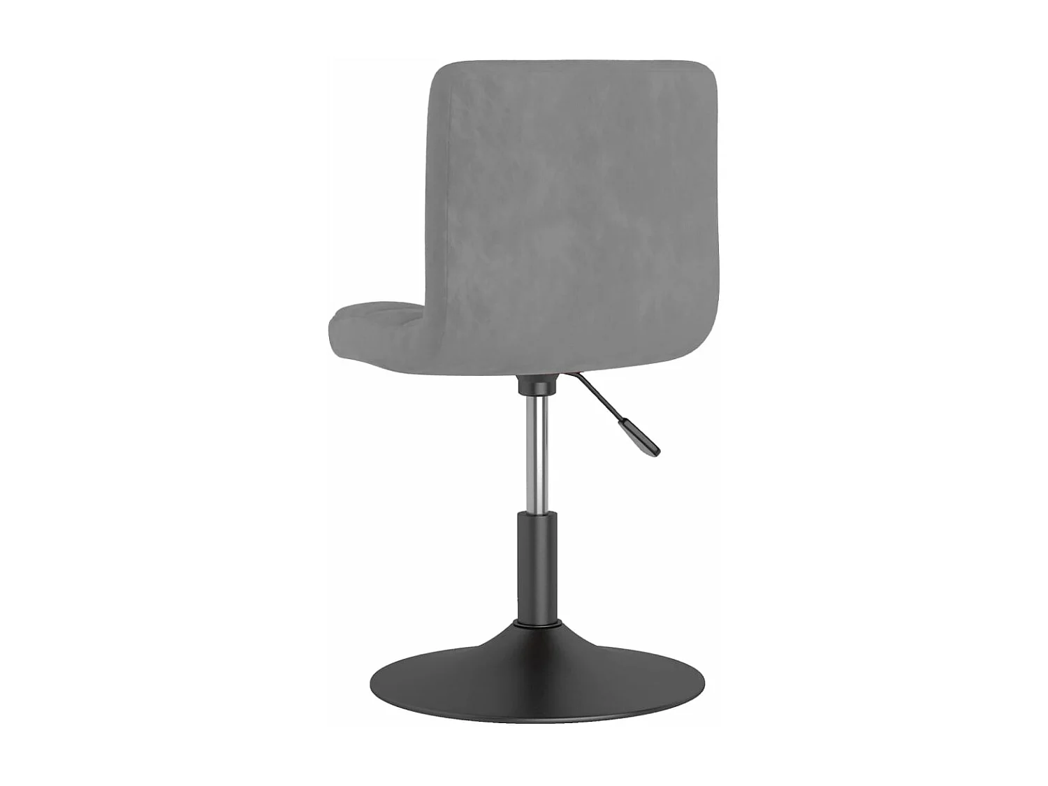 Chaises pivotantes à manger lot de 4 gris foncé velours