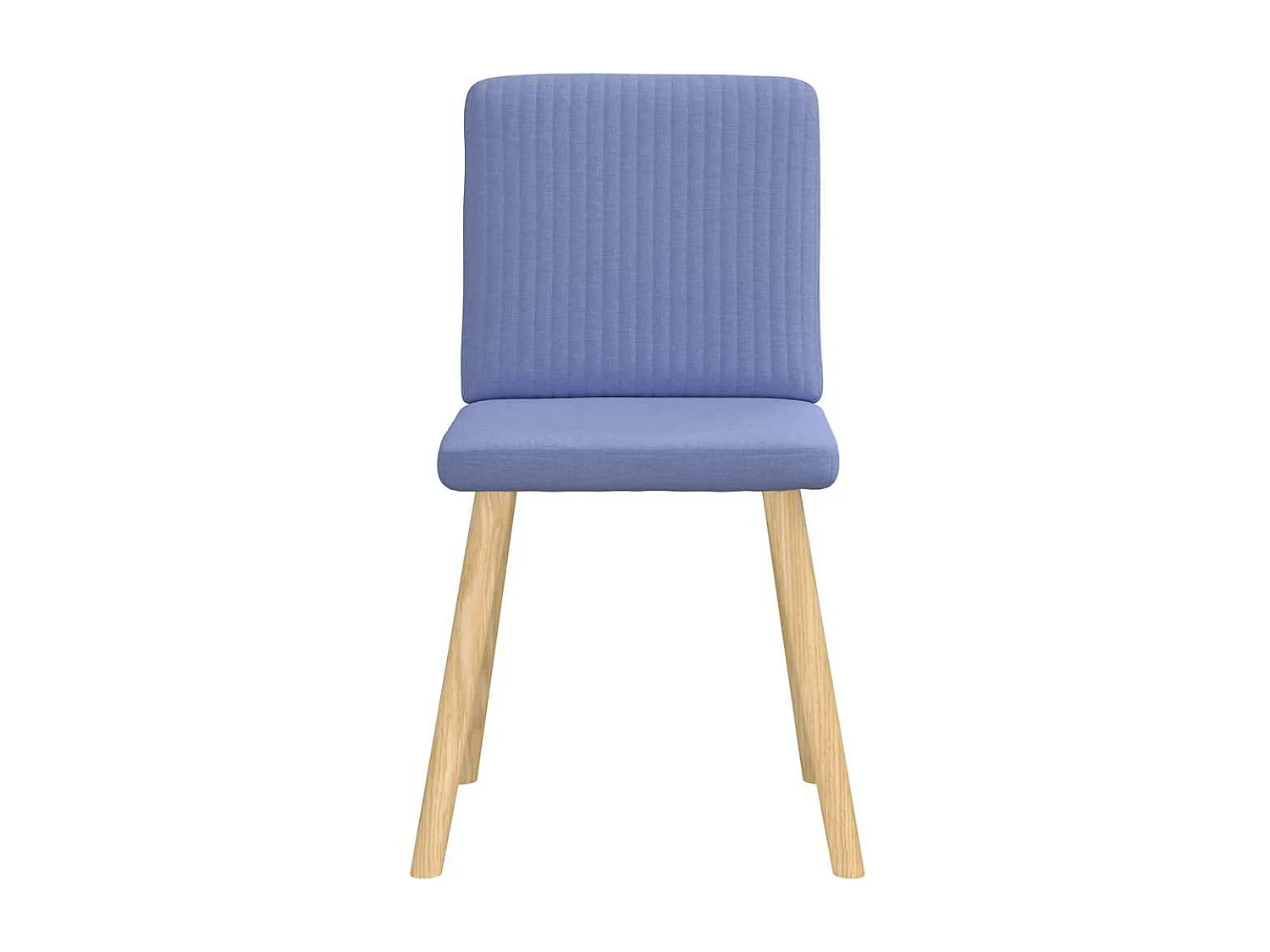 Chaises à manger lot de 4 bleu jean tissu