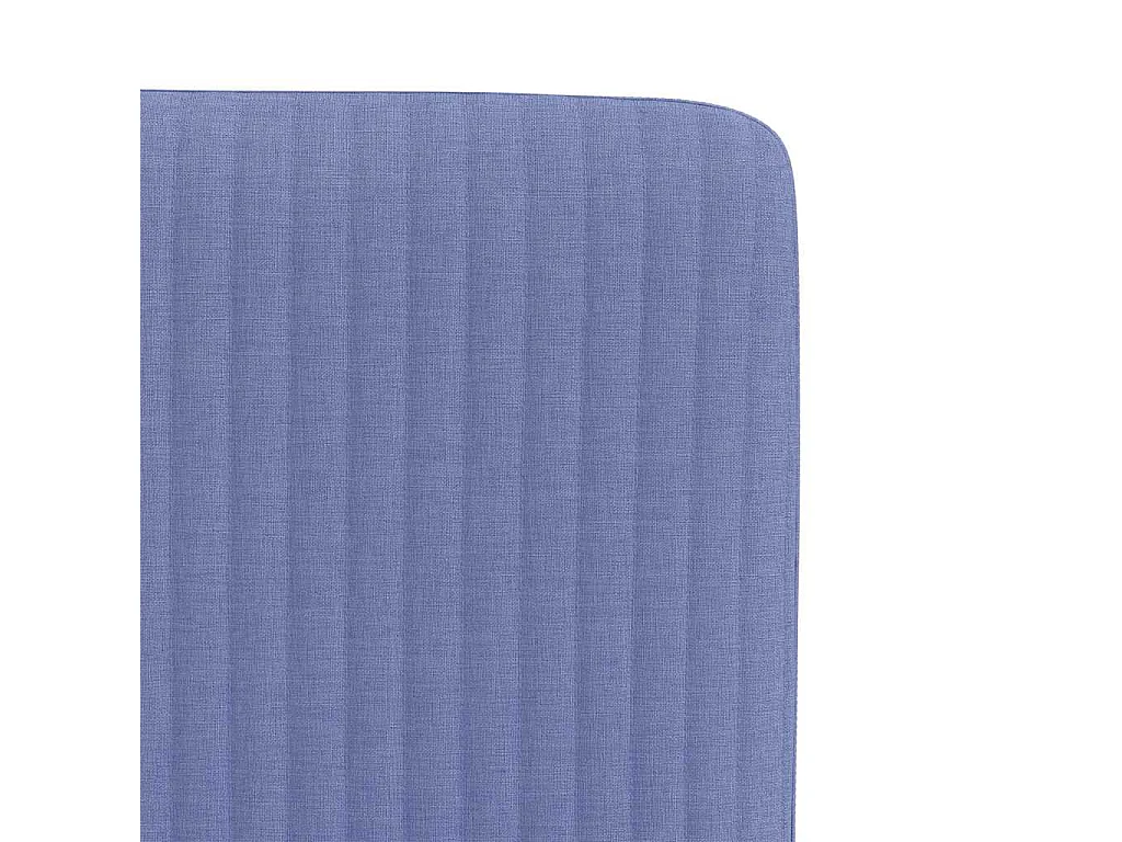 Chaises à manger lot de 4 bleu jean tissu