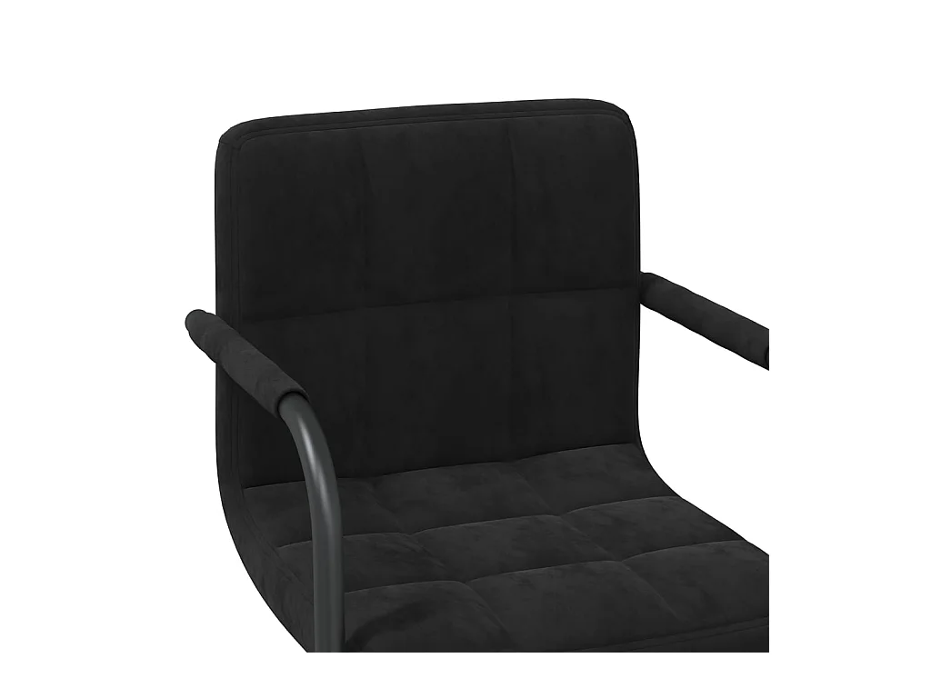 Sillas de comedor giratorias 4 unidades terciopelo negro