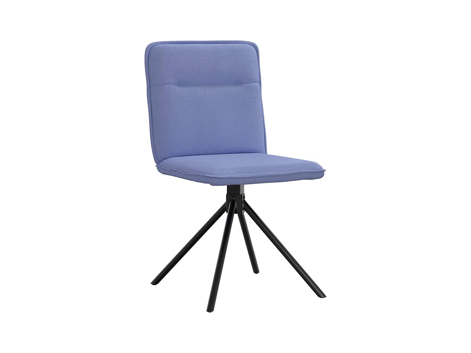 Chaises à manger lot de 4 bleu jean tissu