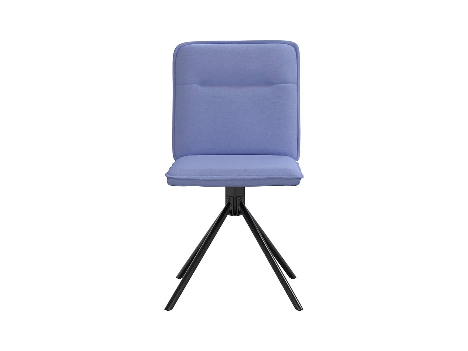 Chaises à manger lot de 4 bleu jean tissu