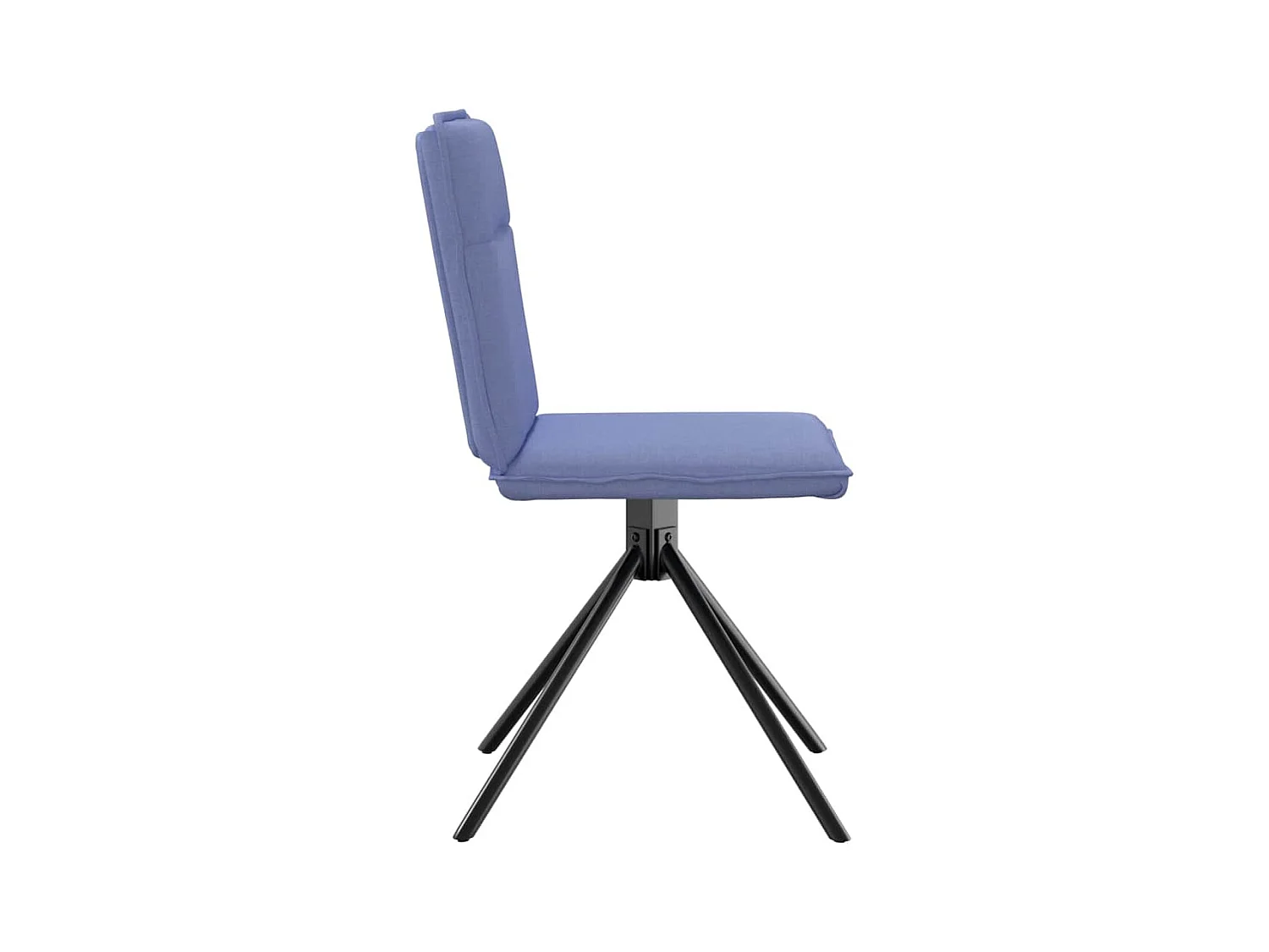 Chaises à manger lot de 4 bleu jean tissu