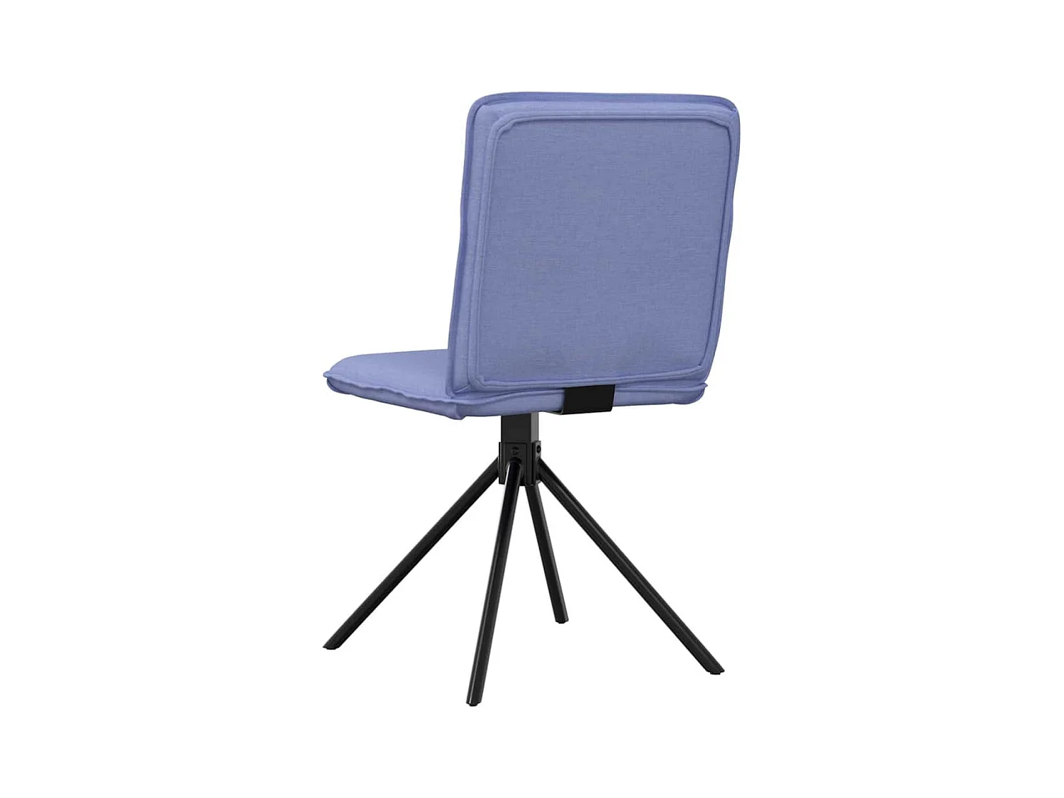 Chaises à manger lot de 4 bleu jean tissu