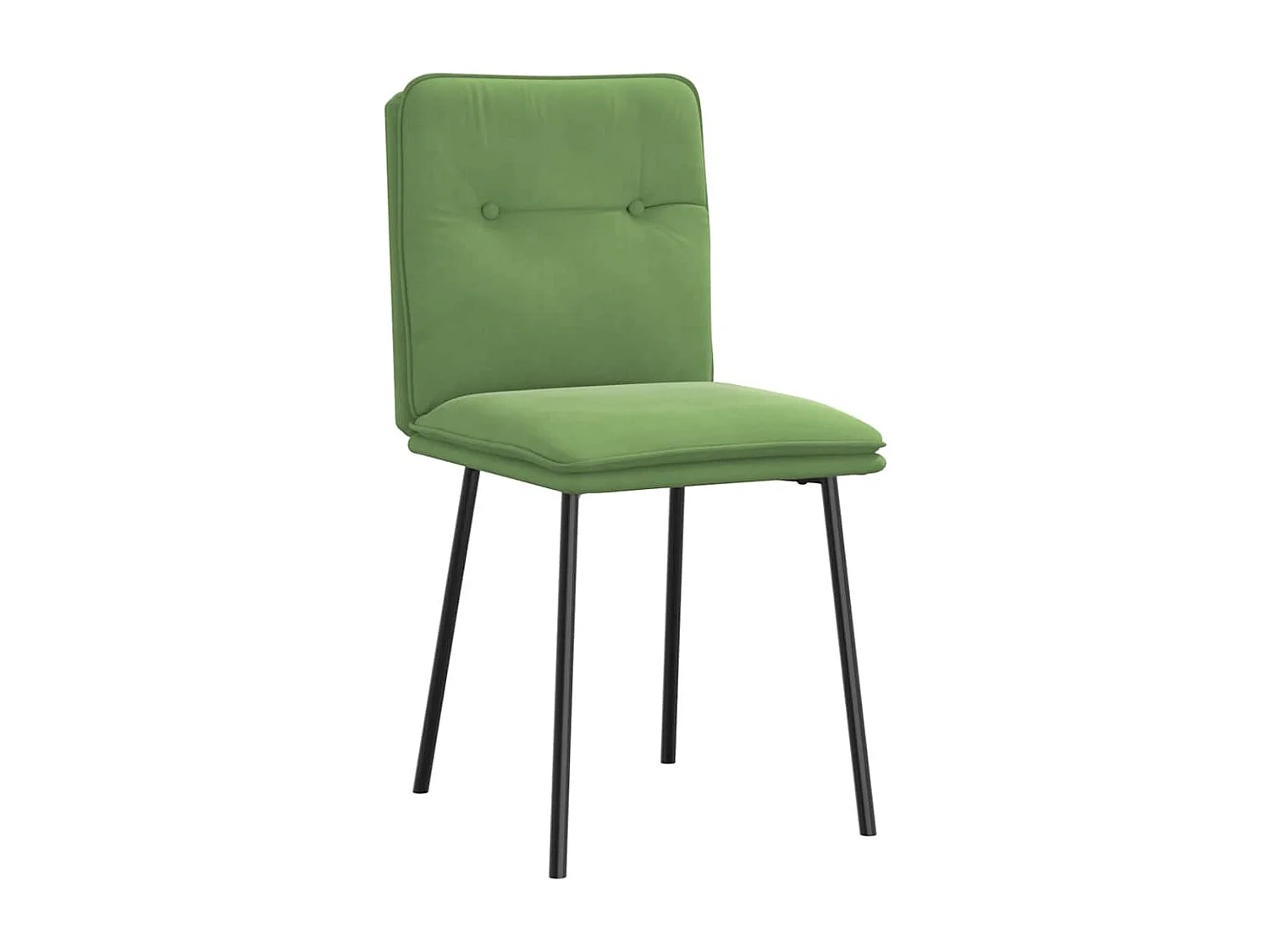 Eetkamerstoelen 4 stukkenfluweel lichtgroen