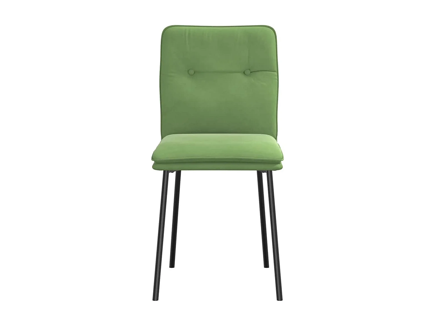 Chaises à manger lot de 4 vert clair velours