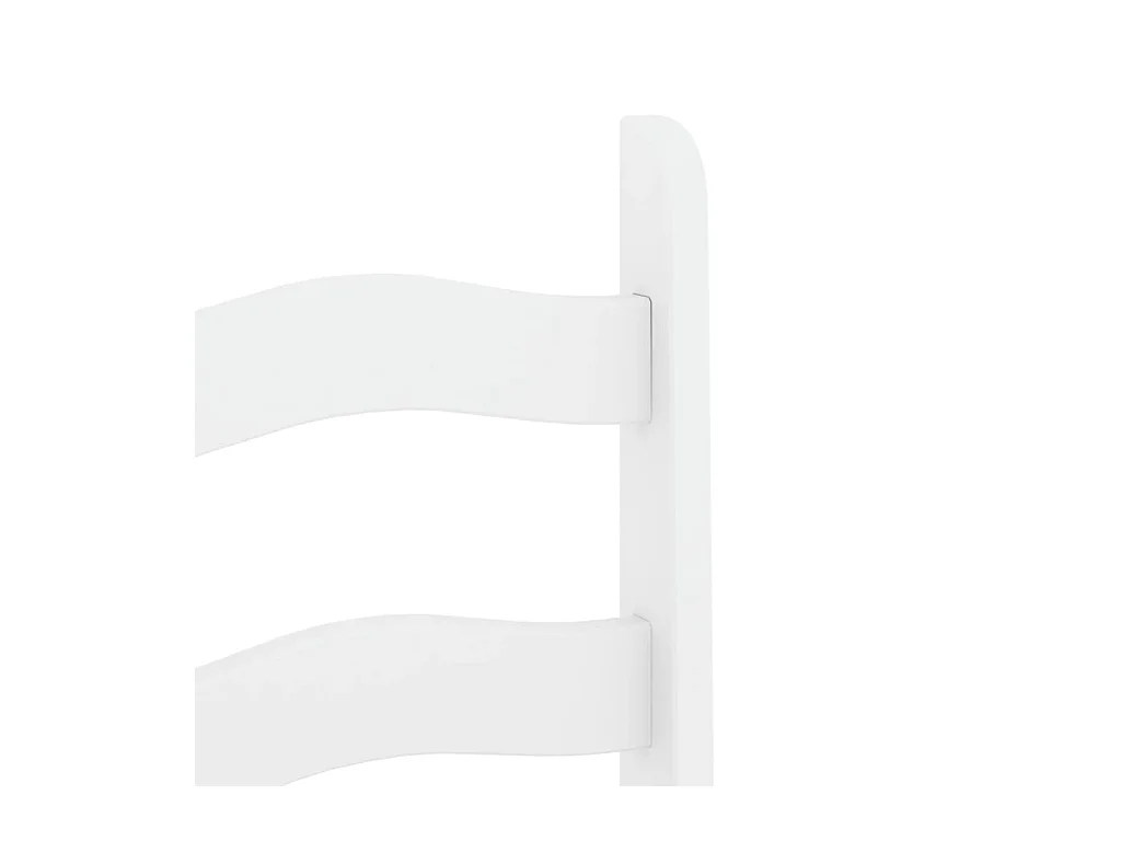 Cadeiras de jantar 2 peças Corona 42x47x107cm pinho maciço branco