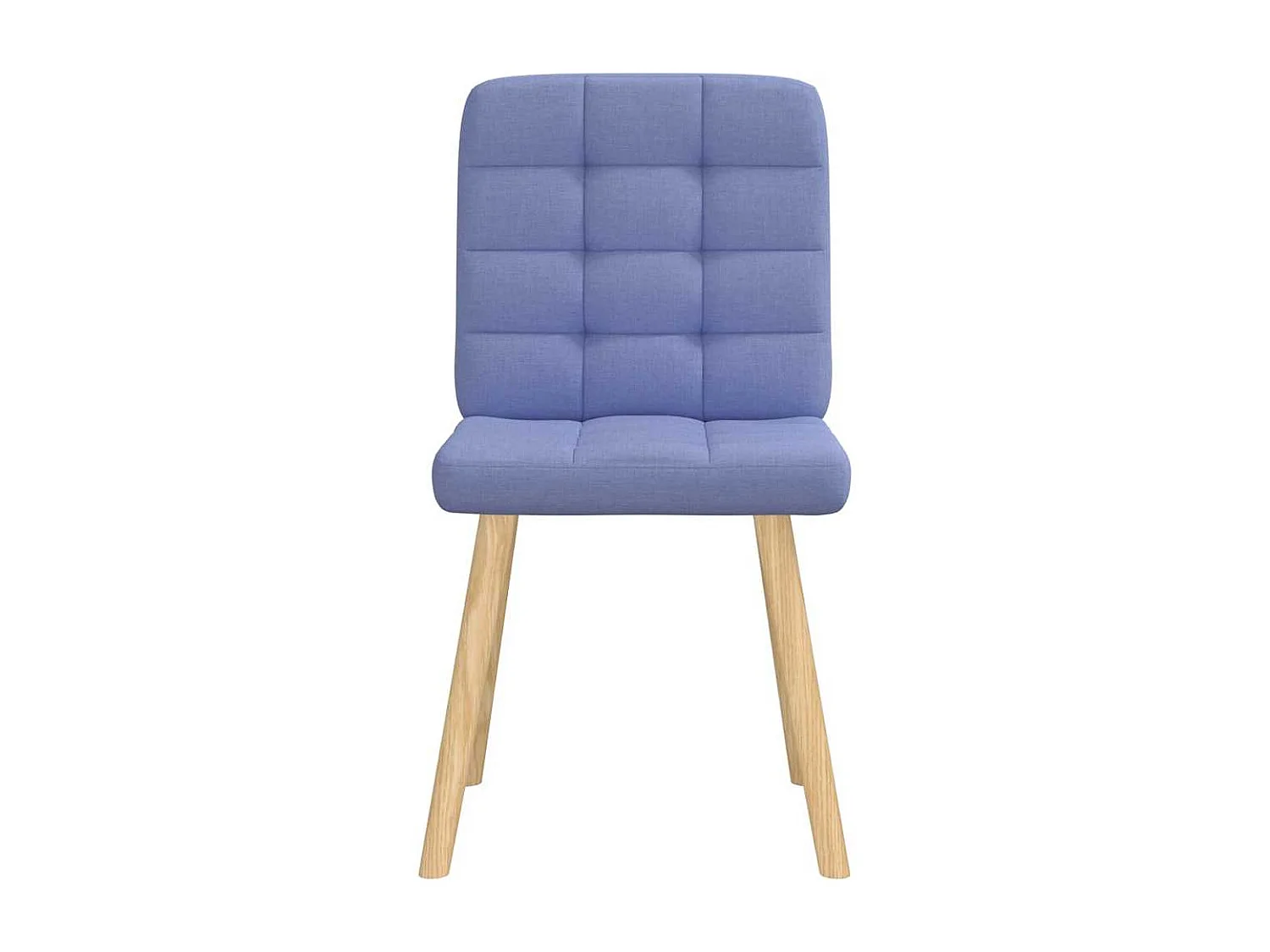 Cadeiras de jantar 4 peças Jeans Tecido Azul