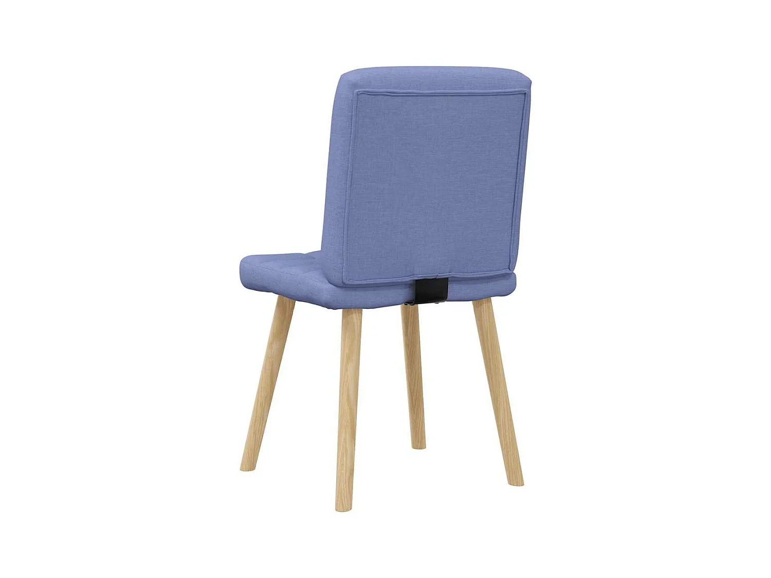 Chaises à manger lot de 4 bleu jean tissu