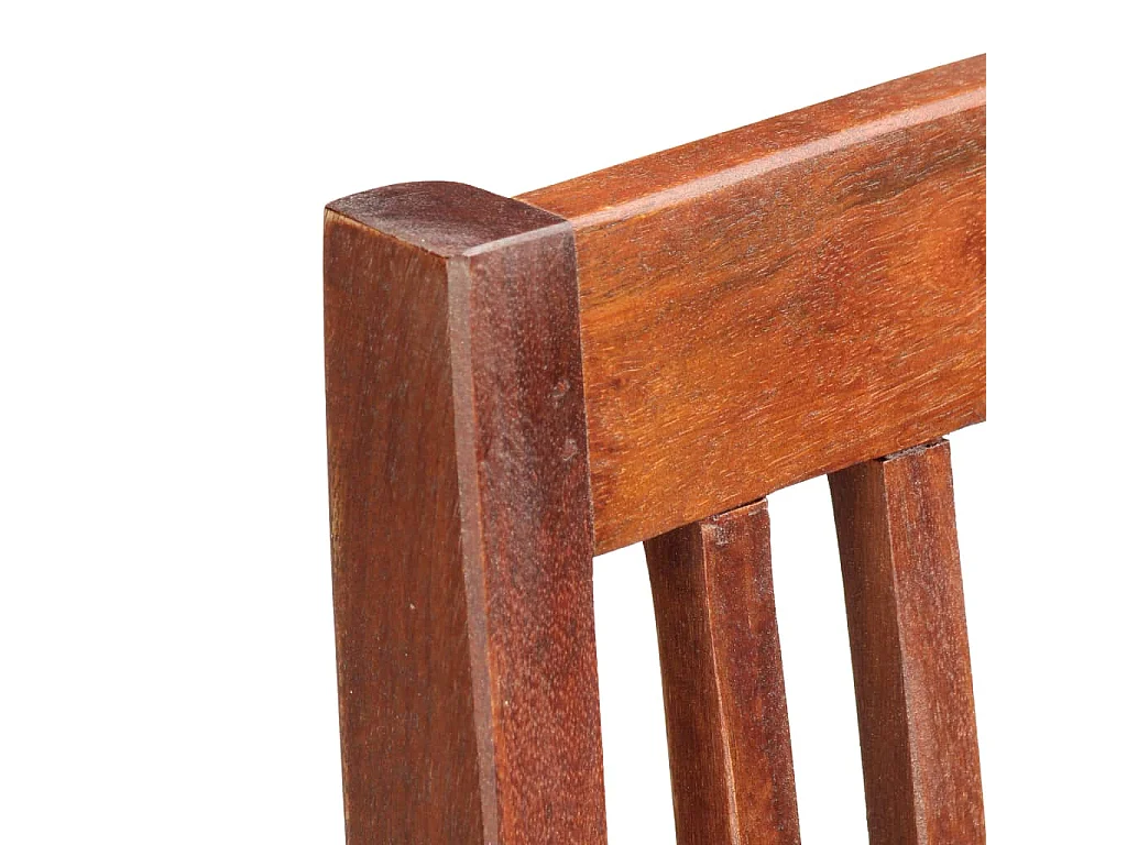 Chaises à manger lot de 2 bois solide de manguier