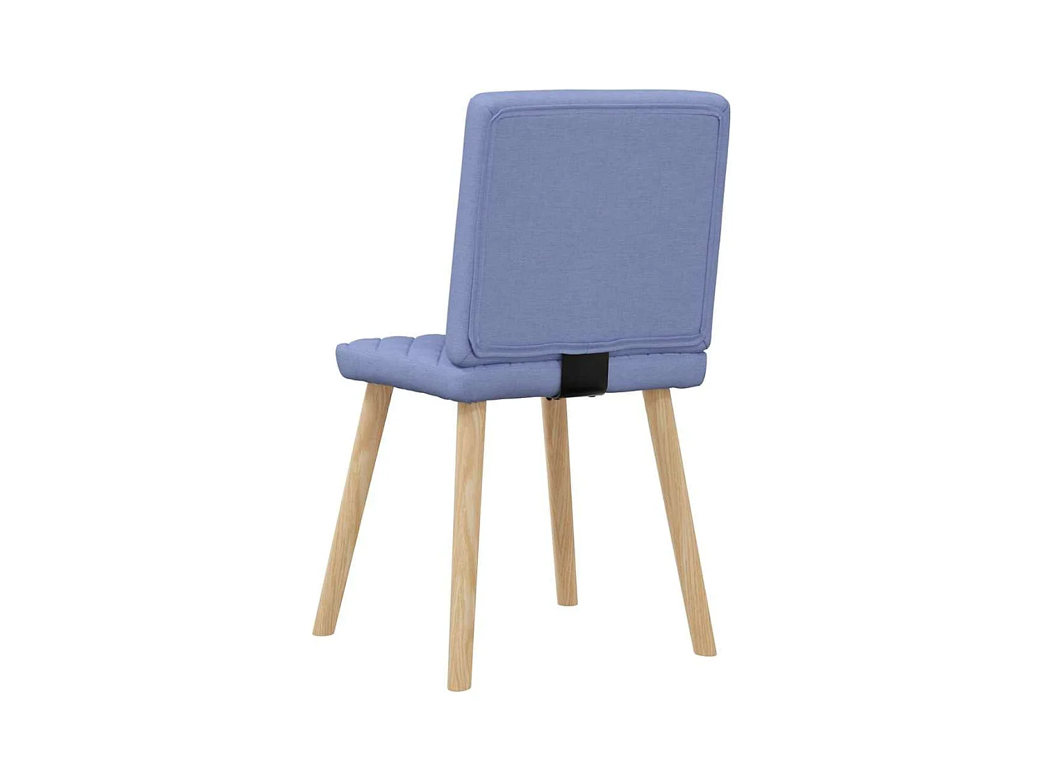 Chaises à manger lot de 4 bleu jean tissu