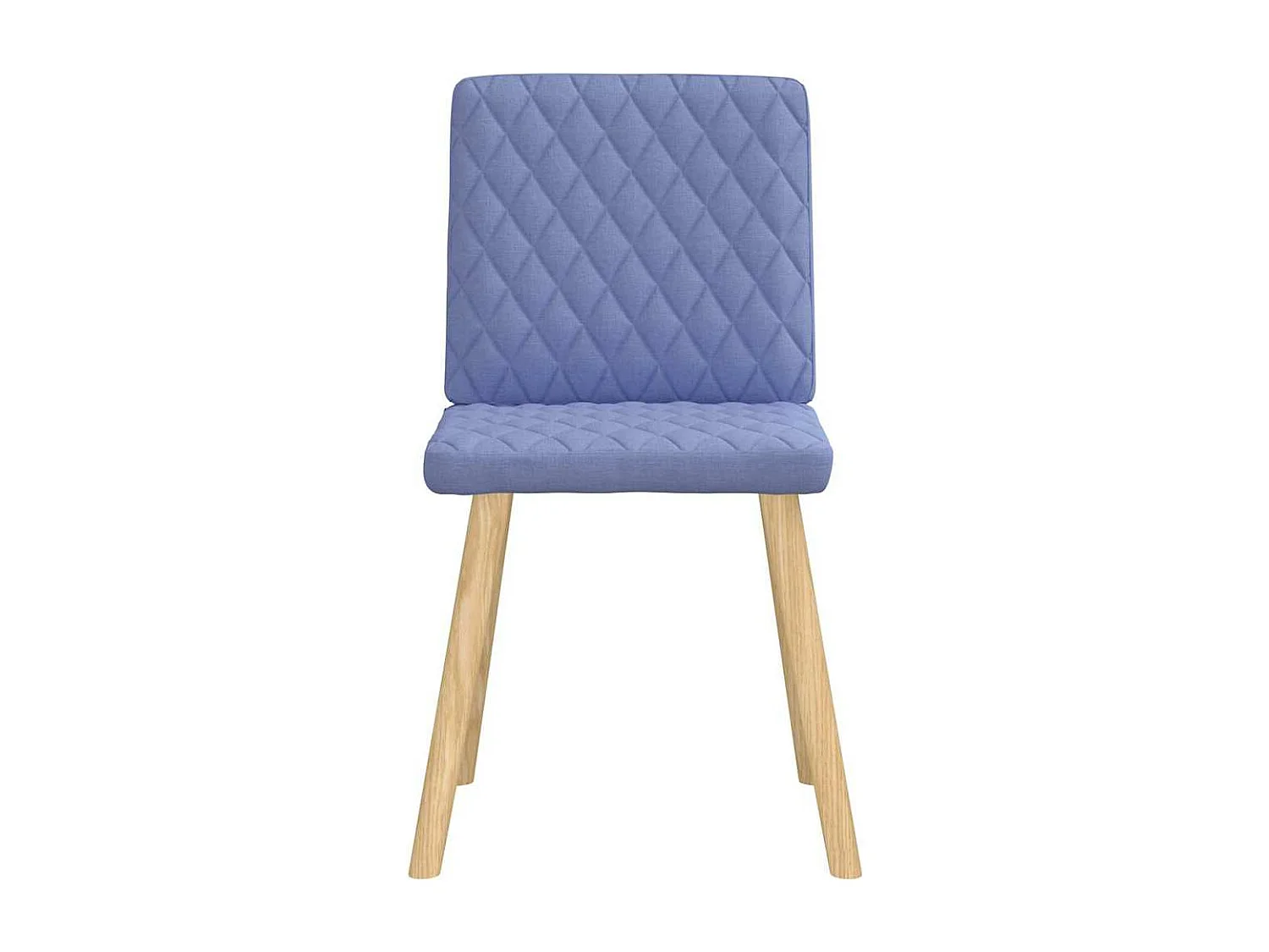 Chaises à manger lot de 4 bleu jean tissu