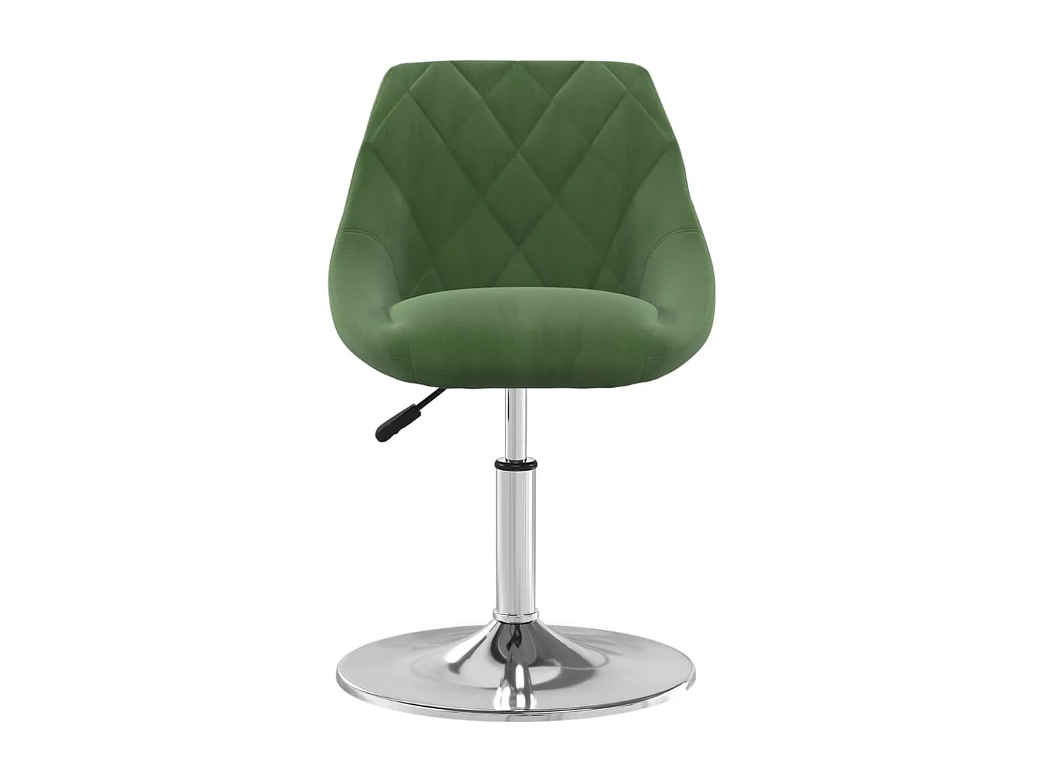 Chaises pivotantes à manger lot de 4 Vert foncé Velours