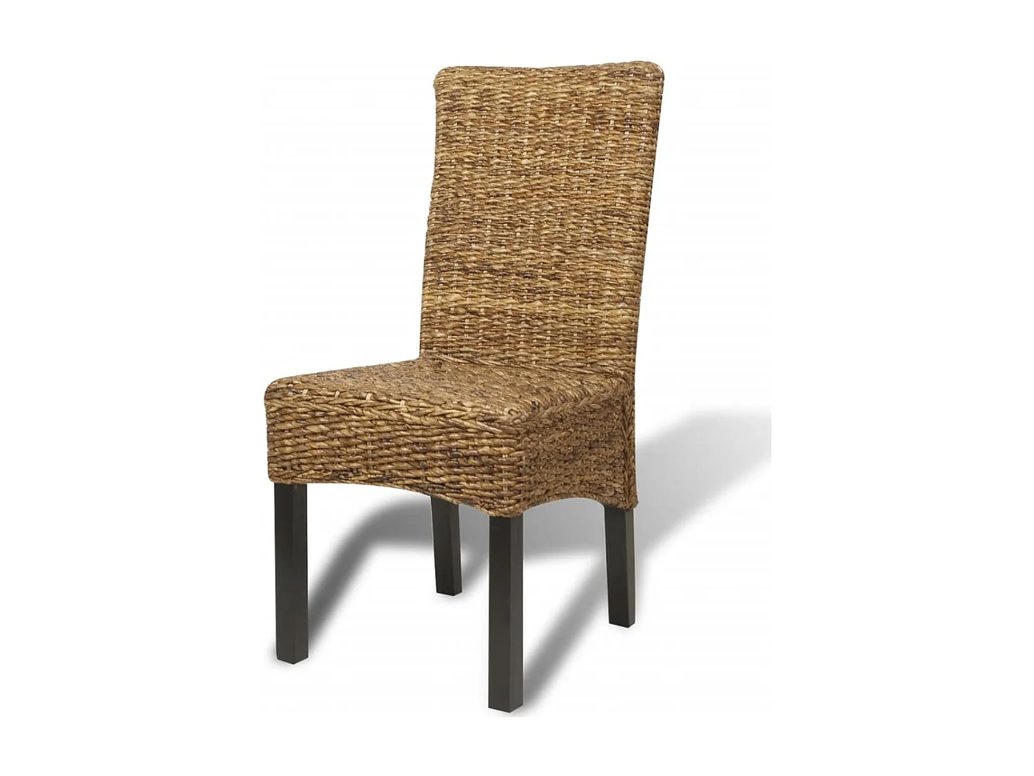 Eetkamerstoelen 2 st abaca en massief mangohout
