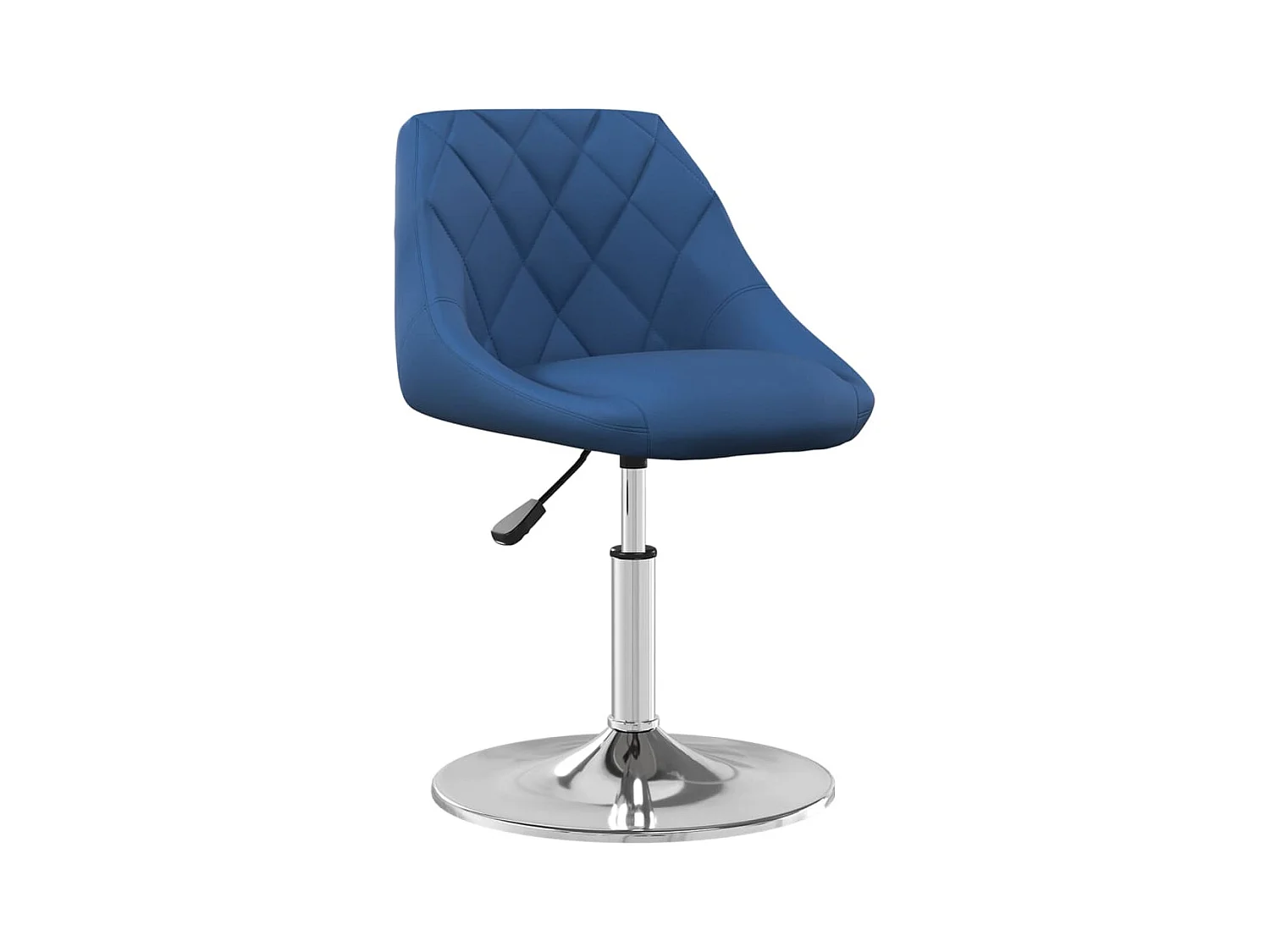 Chaises pivotantes à manger lot de 4 Bleu Velours