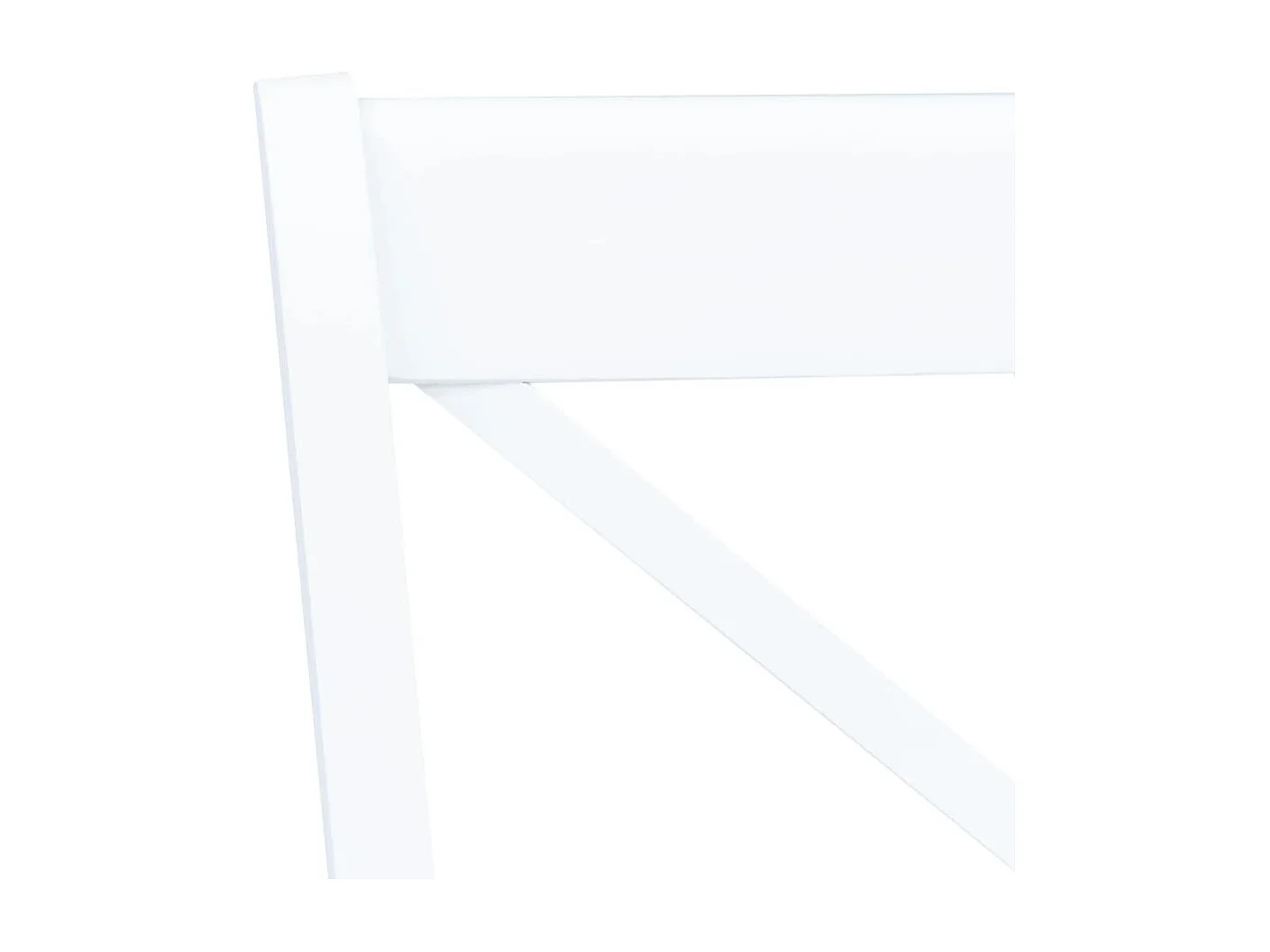 Chaises à manger lot de 4 blanc bois d'hévéa massif