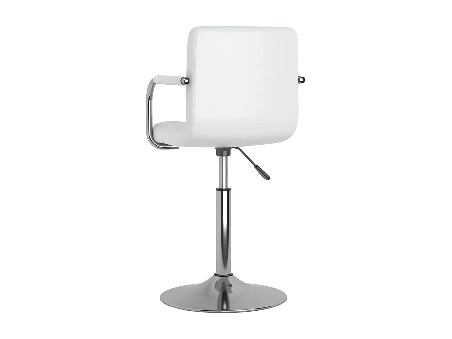 Eetkamerstoelen draaibaar 2 st kunstleer wit