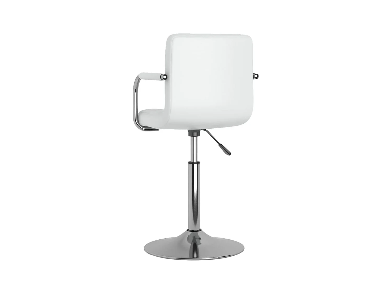 Sillas de comedor giratorias 2 unidades cuero sintético blanco