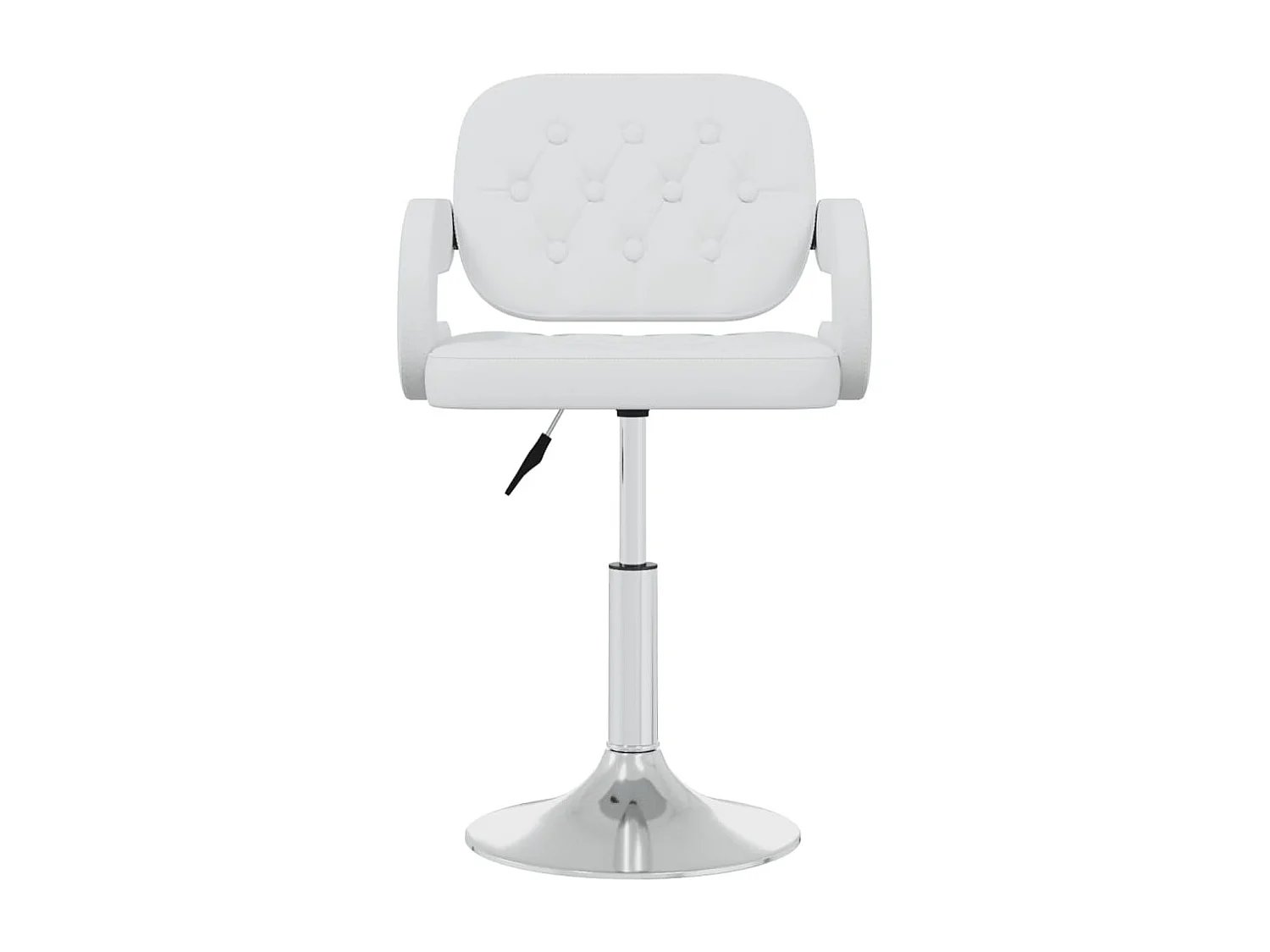 Eetkamerstoelen draaibaar 4 st kunstleer wit