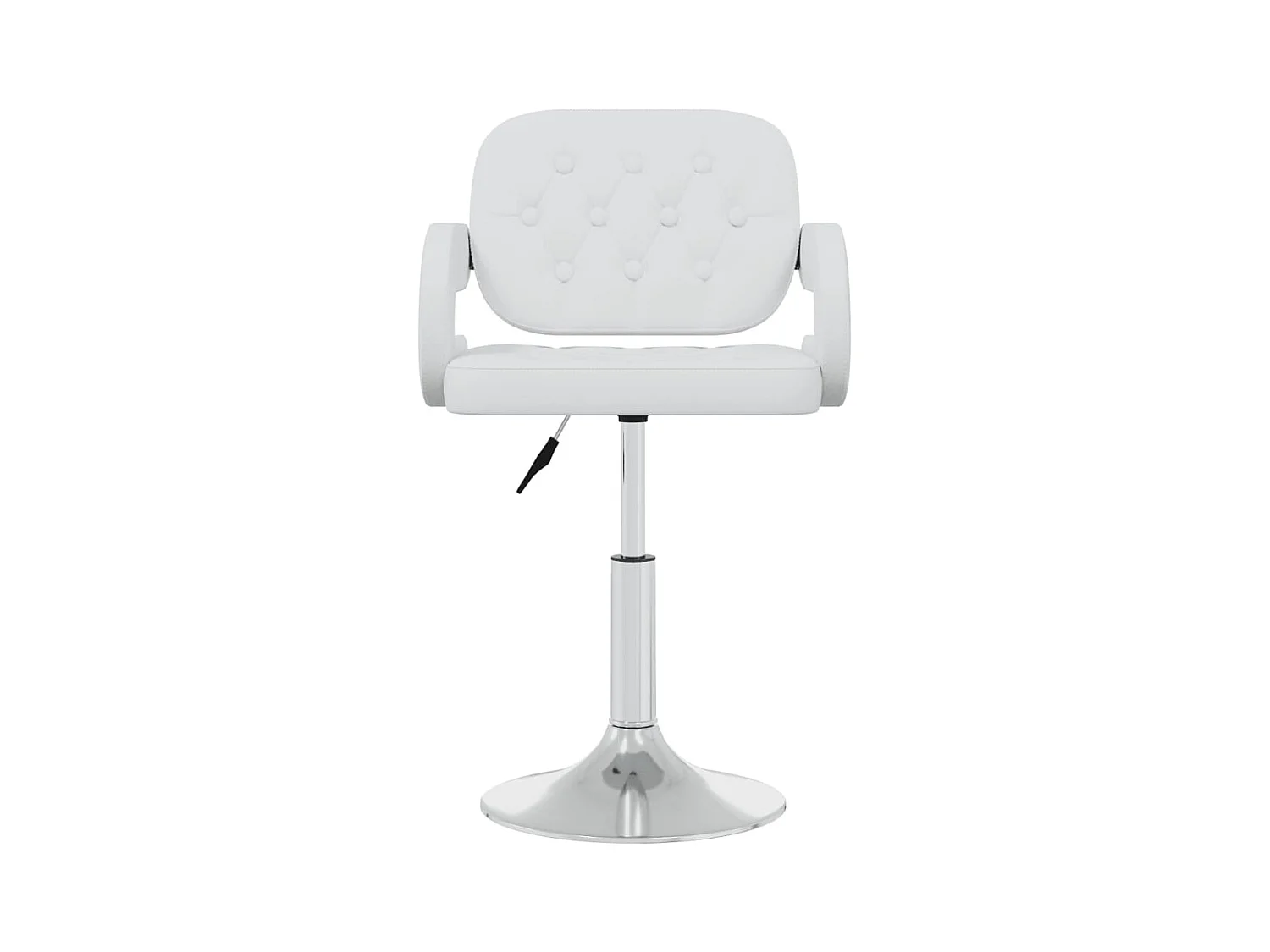 Chaises pivotantes à manger lot de 4 blanc similicuir