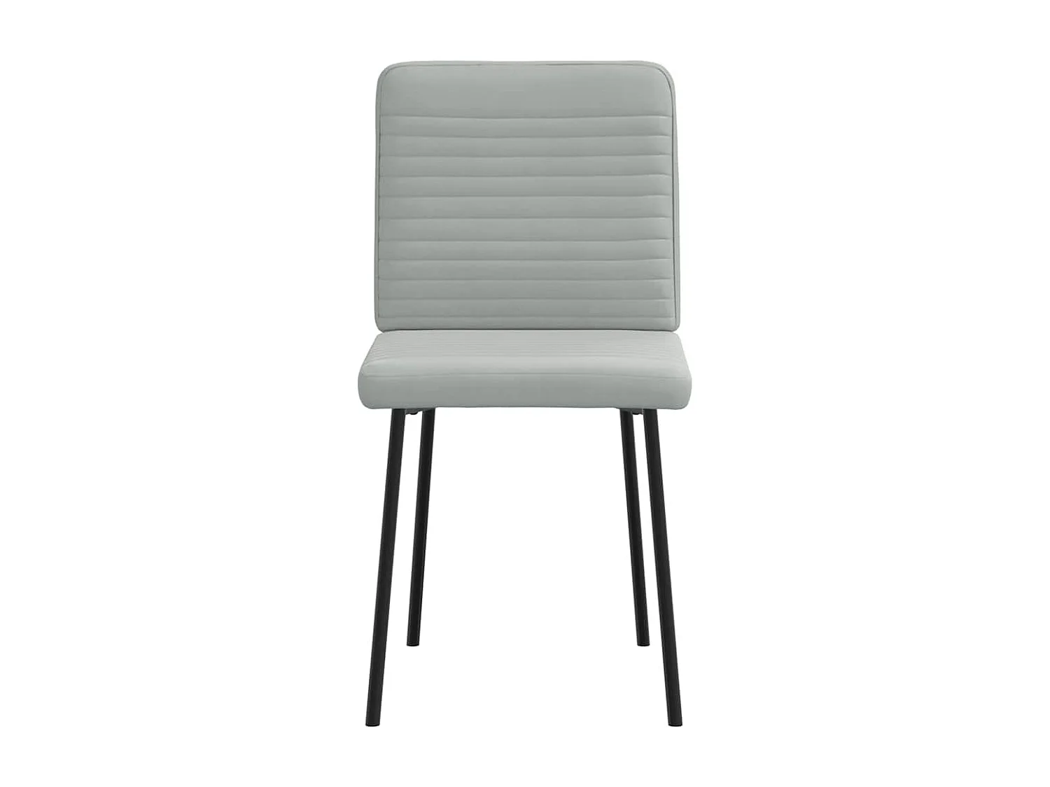 Chaises à manger lot de 4 Gris clair Velours