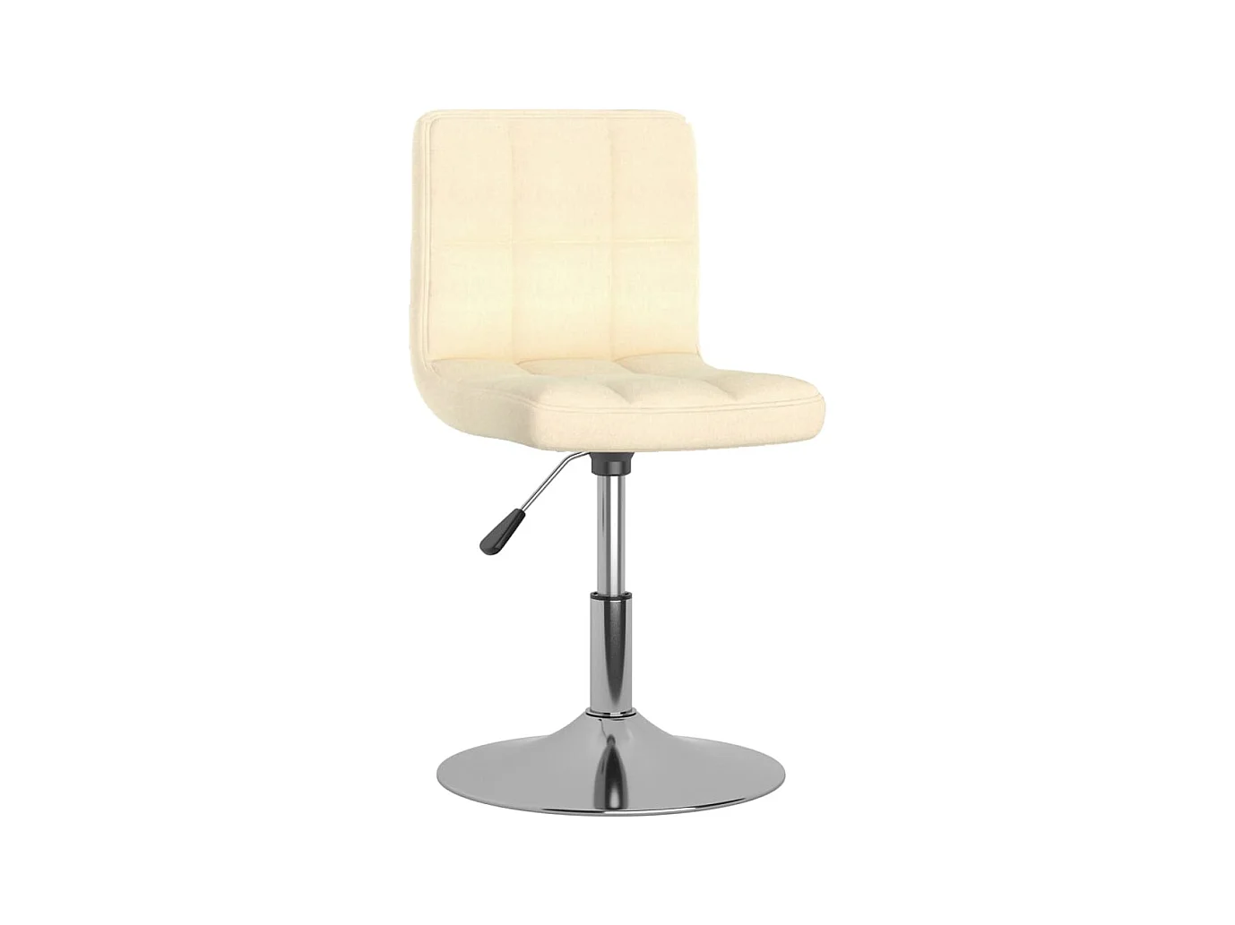 Chaises pivotantes à manger lot de 4 Crème Tissu