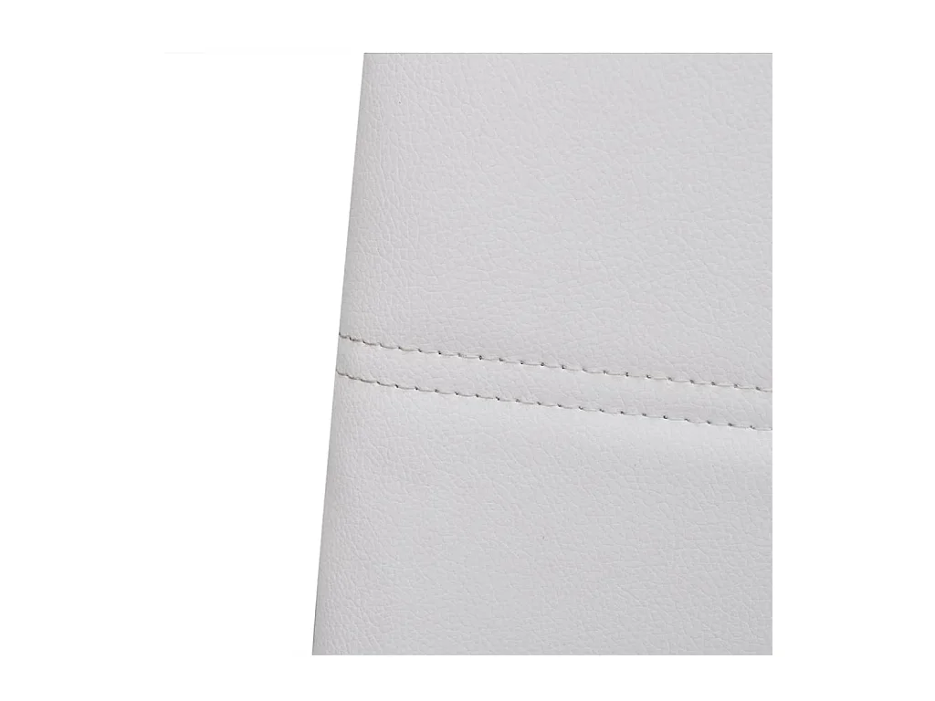 Sillas voladizas de comedor 4 unidades cuero sintético blanco