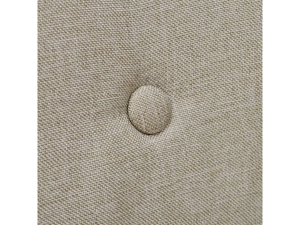 Chaises à manger lot de 2 beige tissu et chêne massif