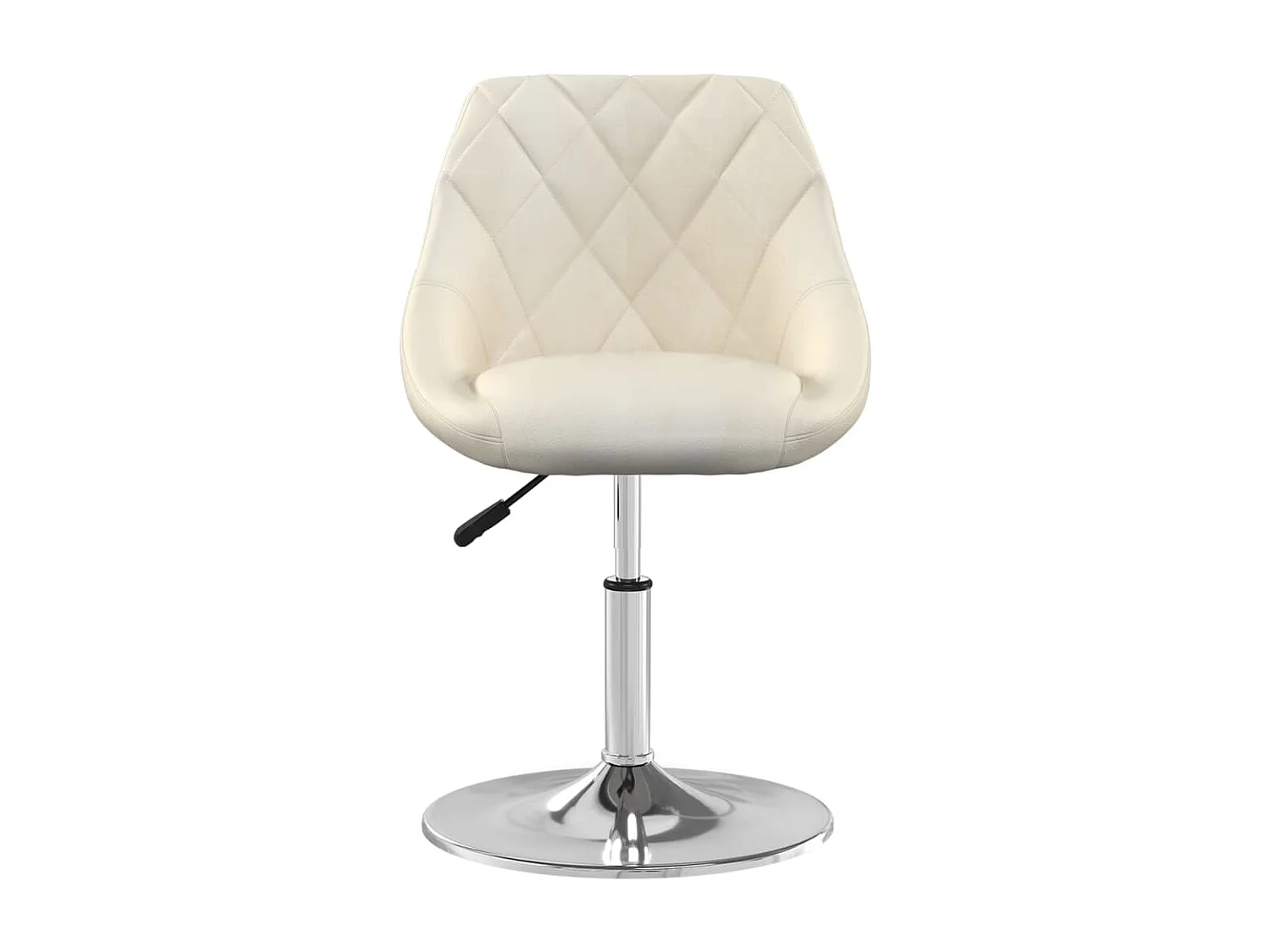 Sillas de comedor giratorias 4 unidades terciopelo color crema