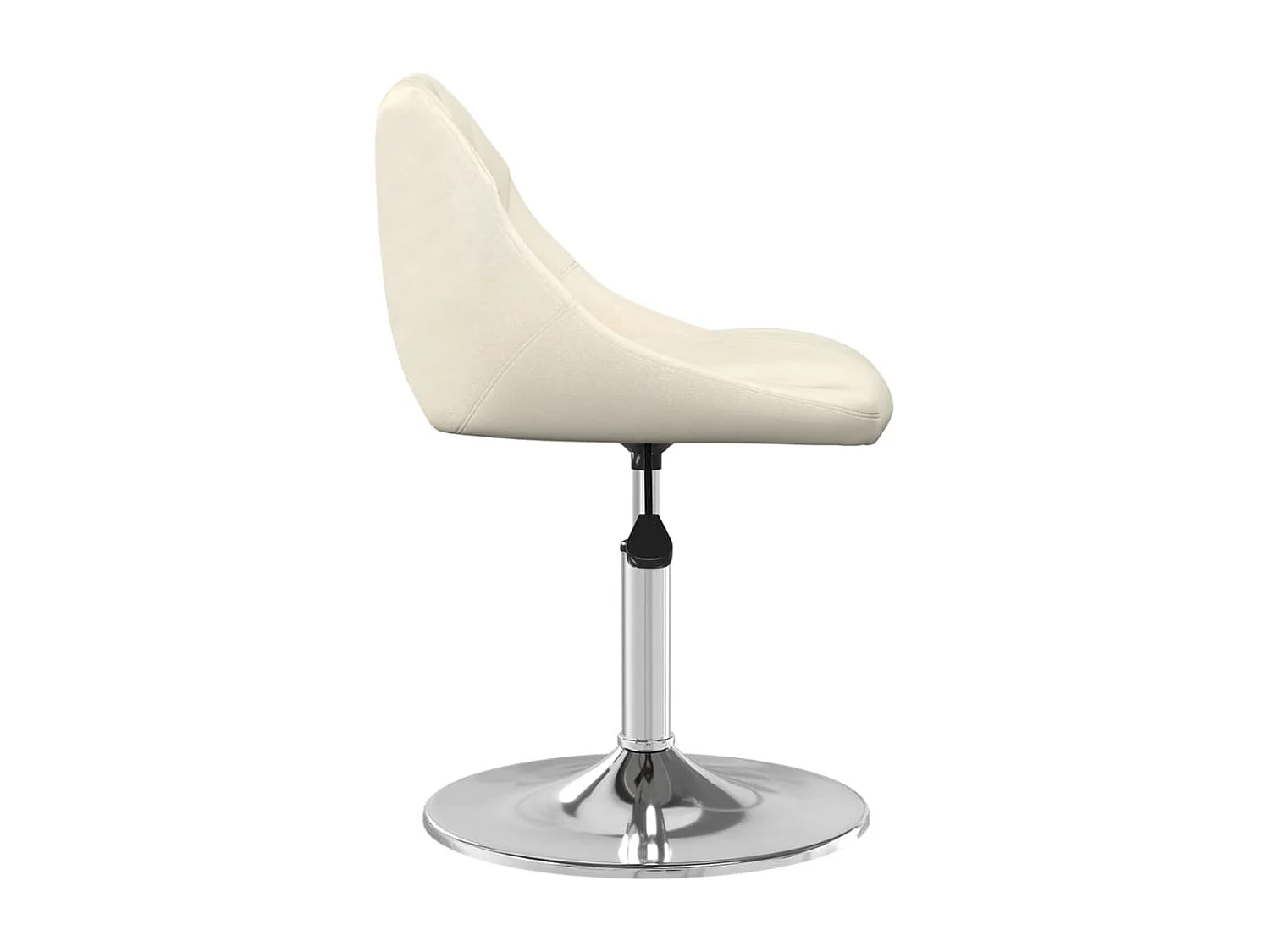 Sillas de comedor giratorias 4 unidades terciopelo color crema