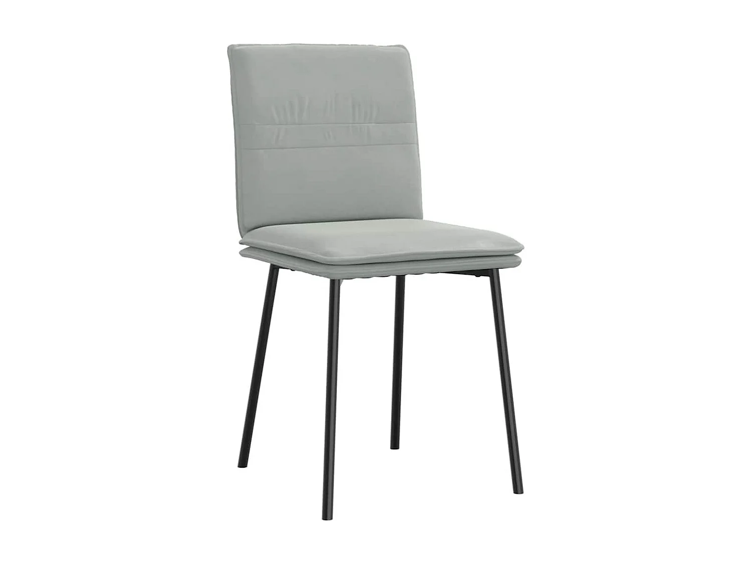 Chaises à manger lot de 4 Gris clair Velours