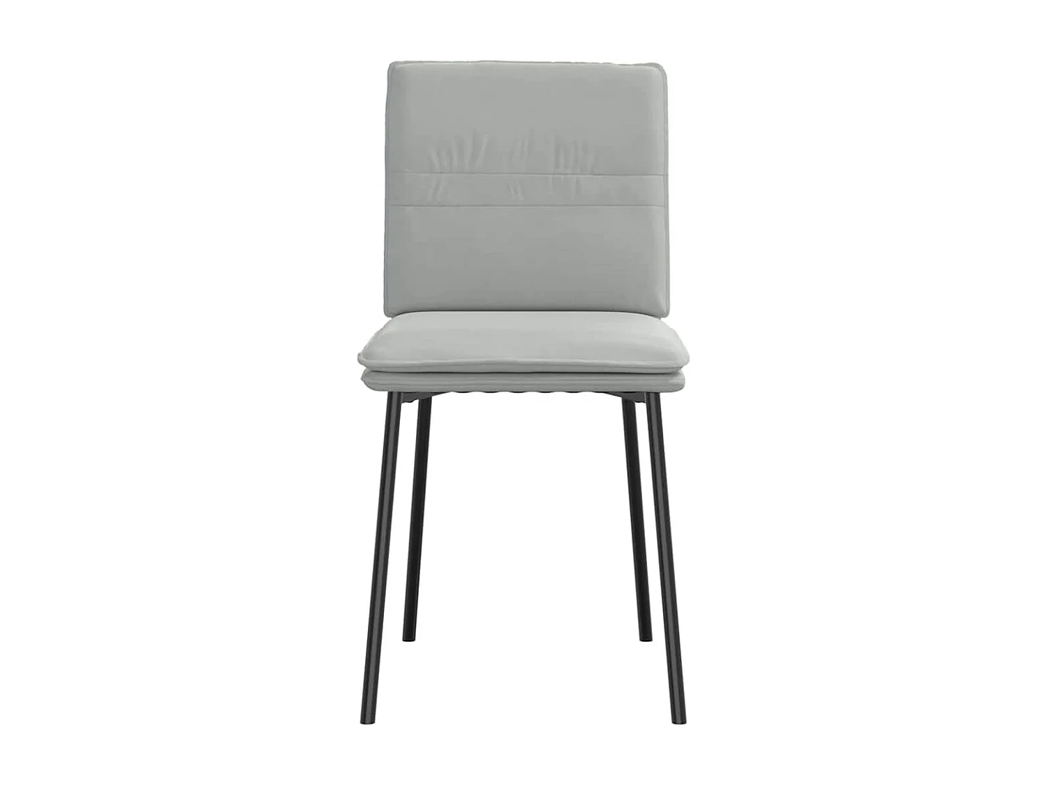 Chaises à manger lot de 4 Gris clair Velours