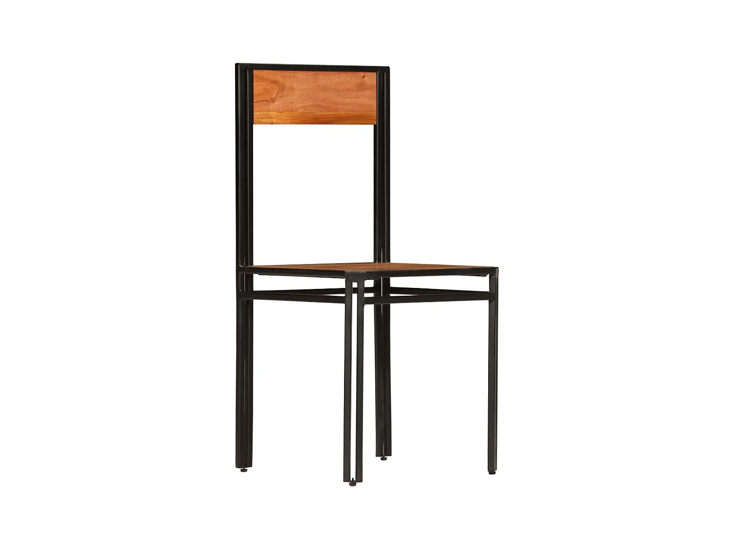 Chaises à manger lot de 4 bois d'acacia et finition