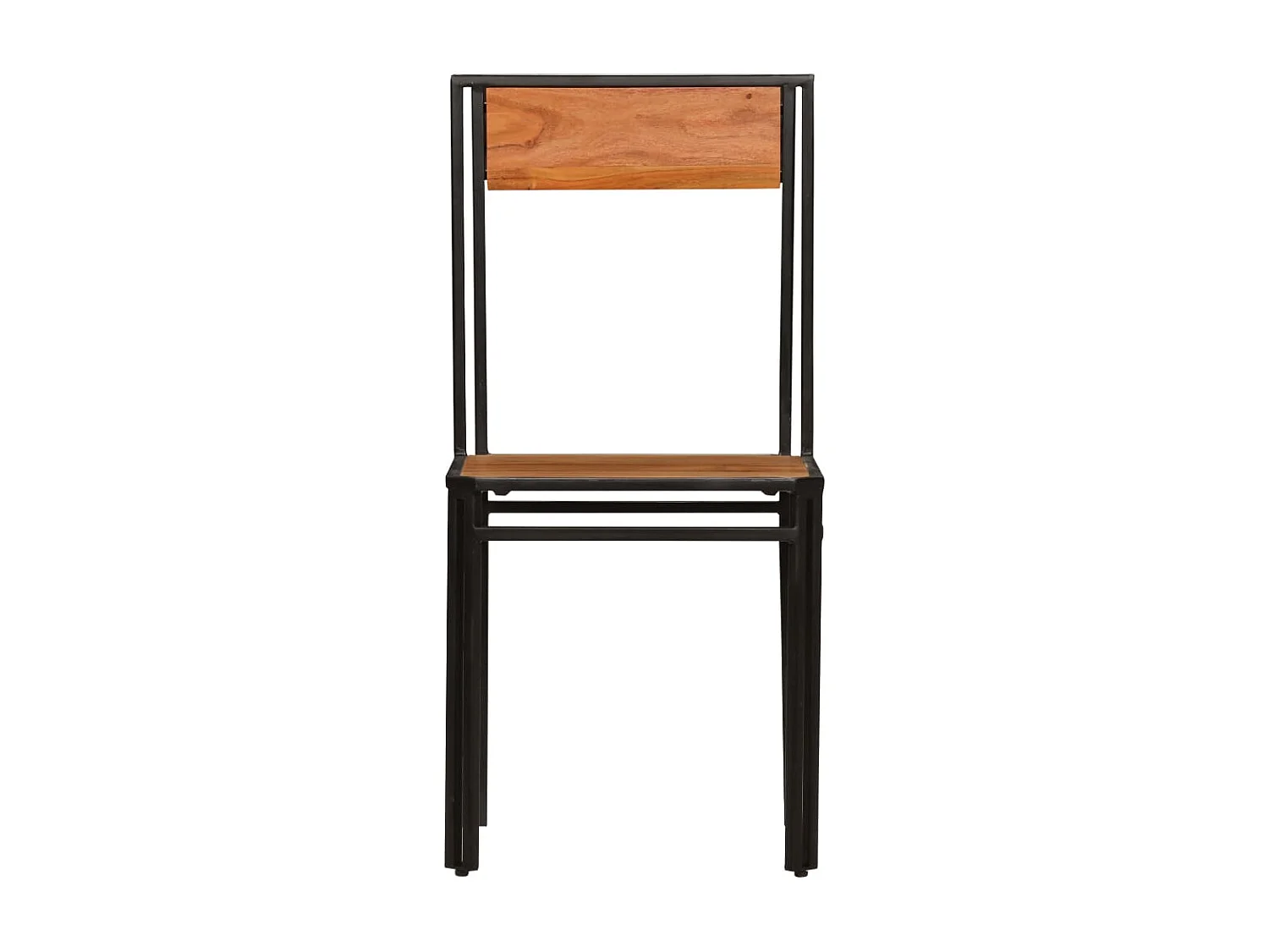 Chaises à manger lot de 4 bois d'acacia et finition