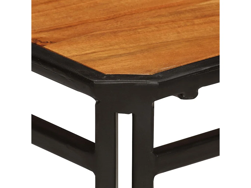 Chaises à manger lot de 4 bois d'acacia et finition