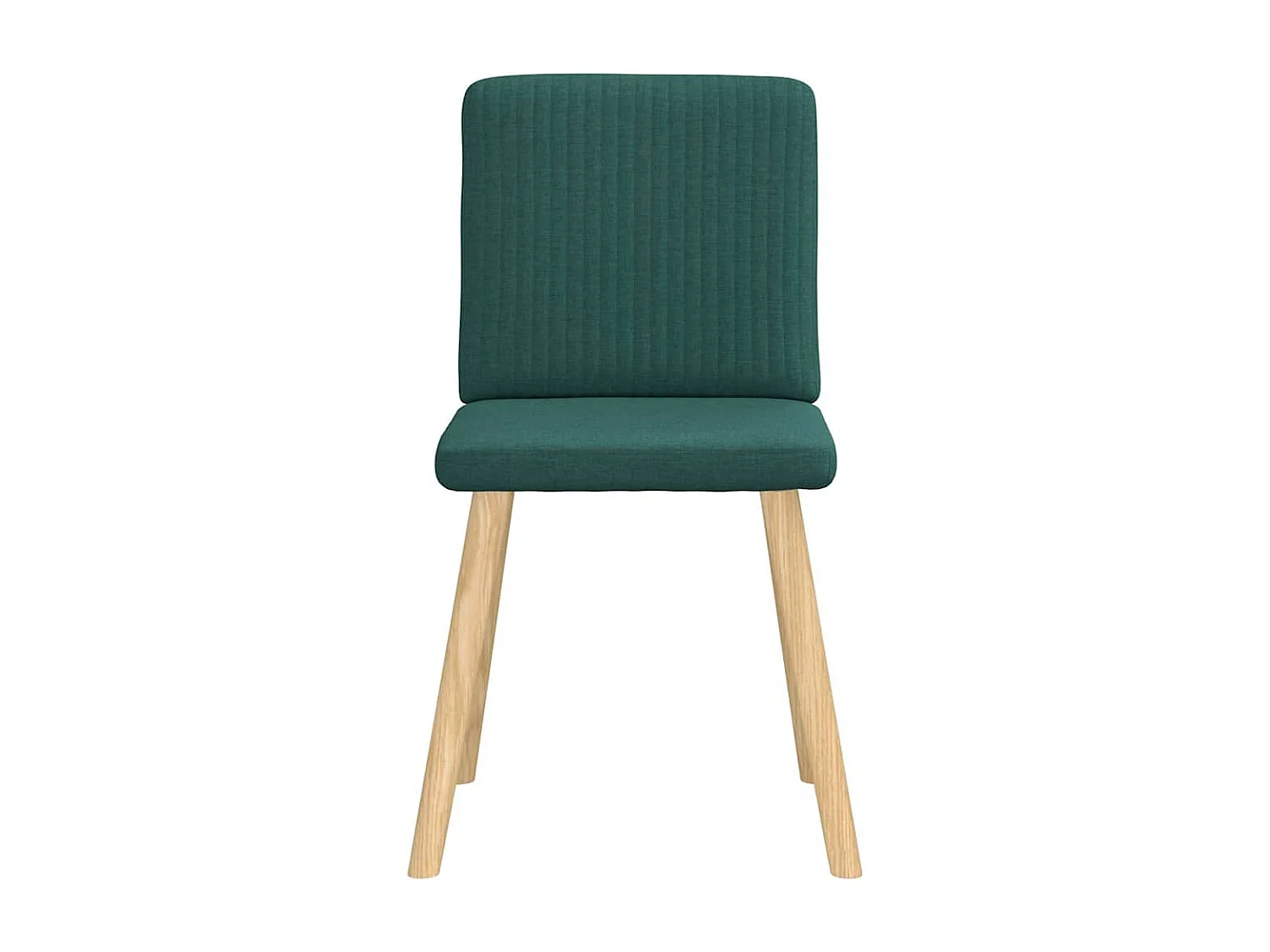 Chaises à manger lot de 4 vert foncé tissu