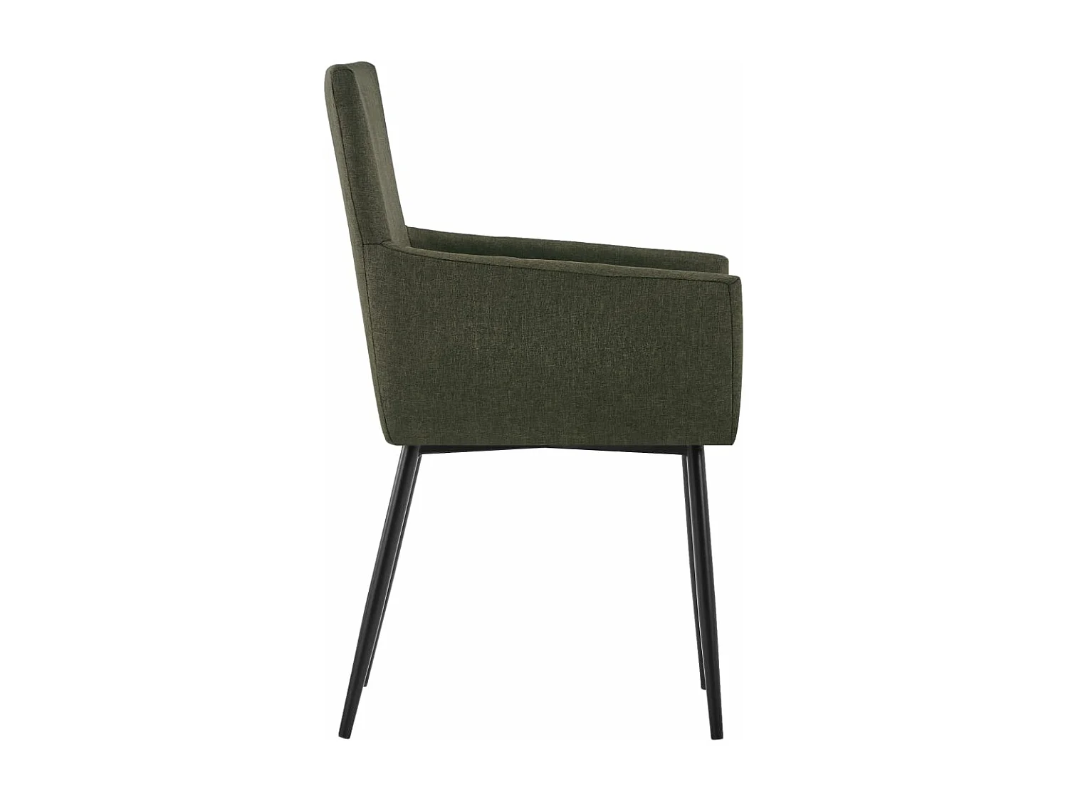 Sillas de comedor con reposabrazos 2 unidades tela marrón