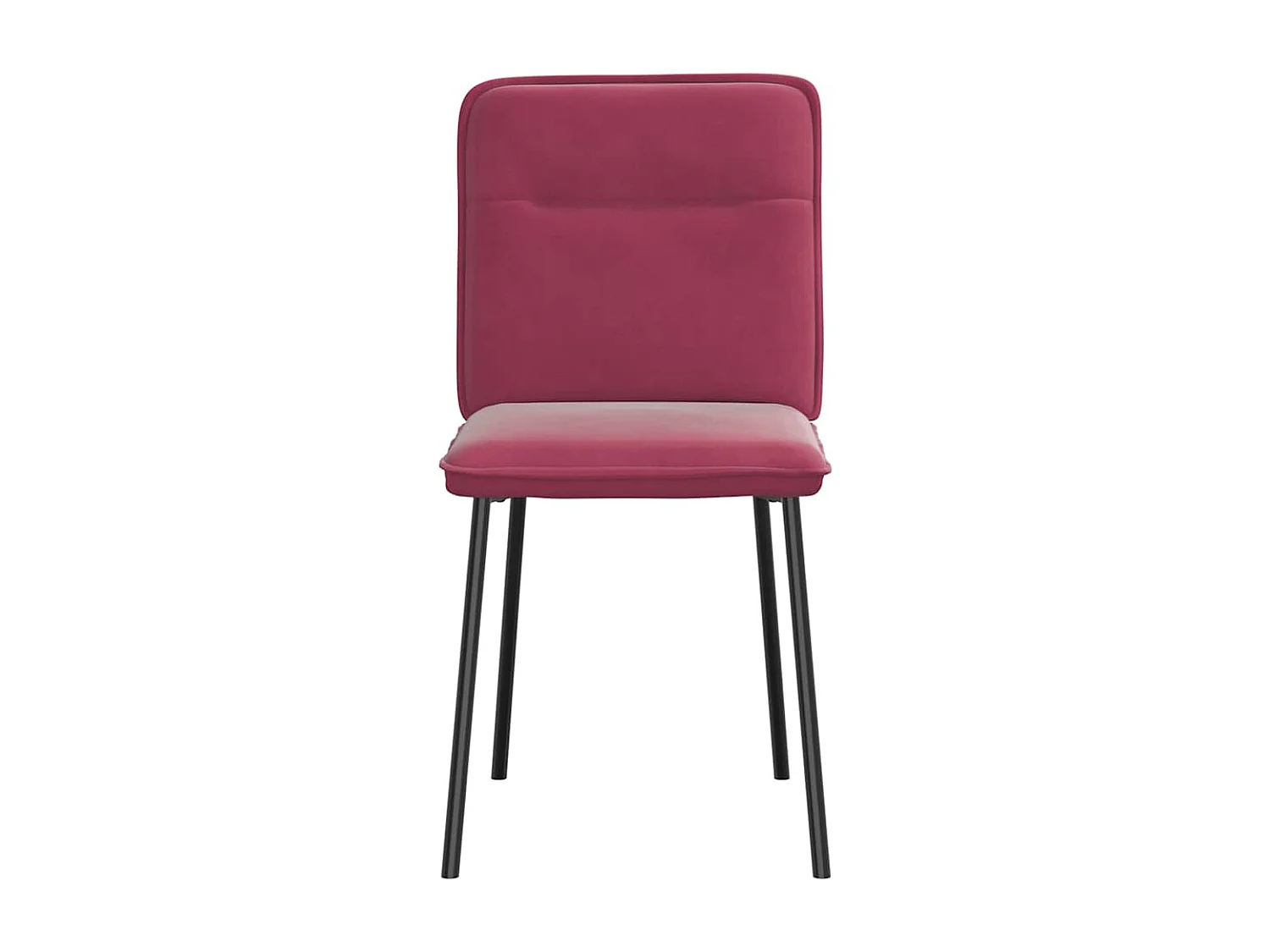 Chaises à manger lot de 4 Rouge bordeaux Velours