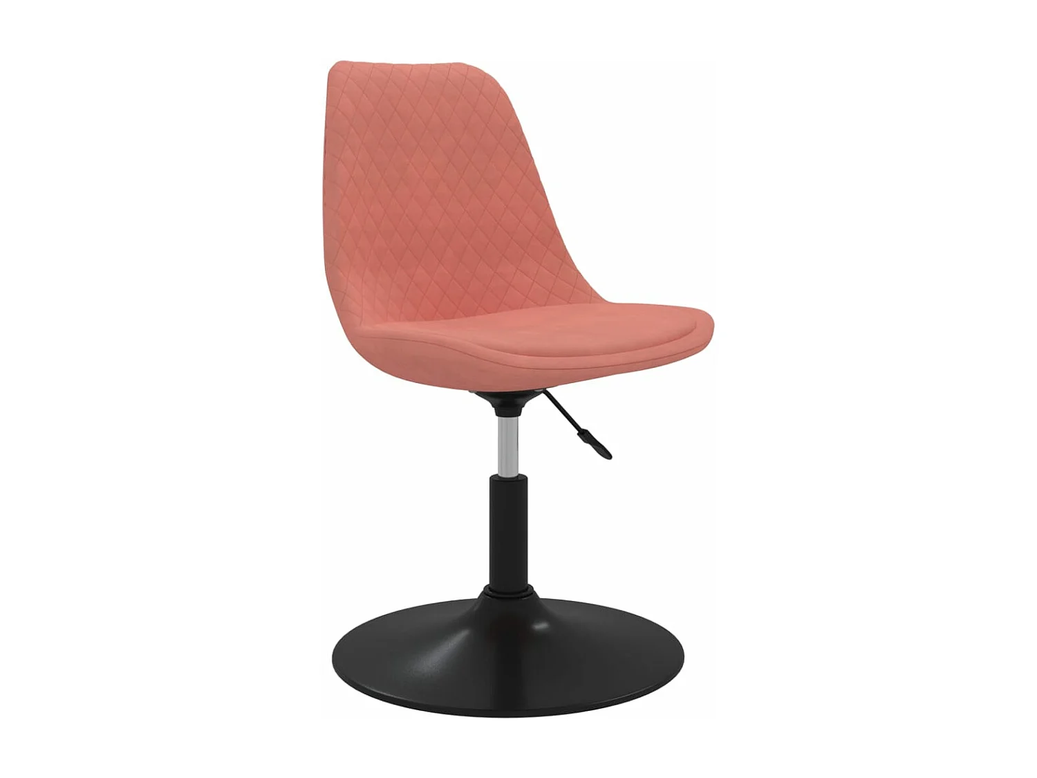 Eetkamerstoelen draaibaar 4 stukkenfluweel roze