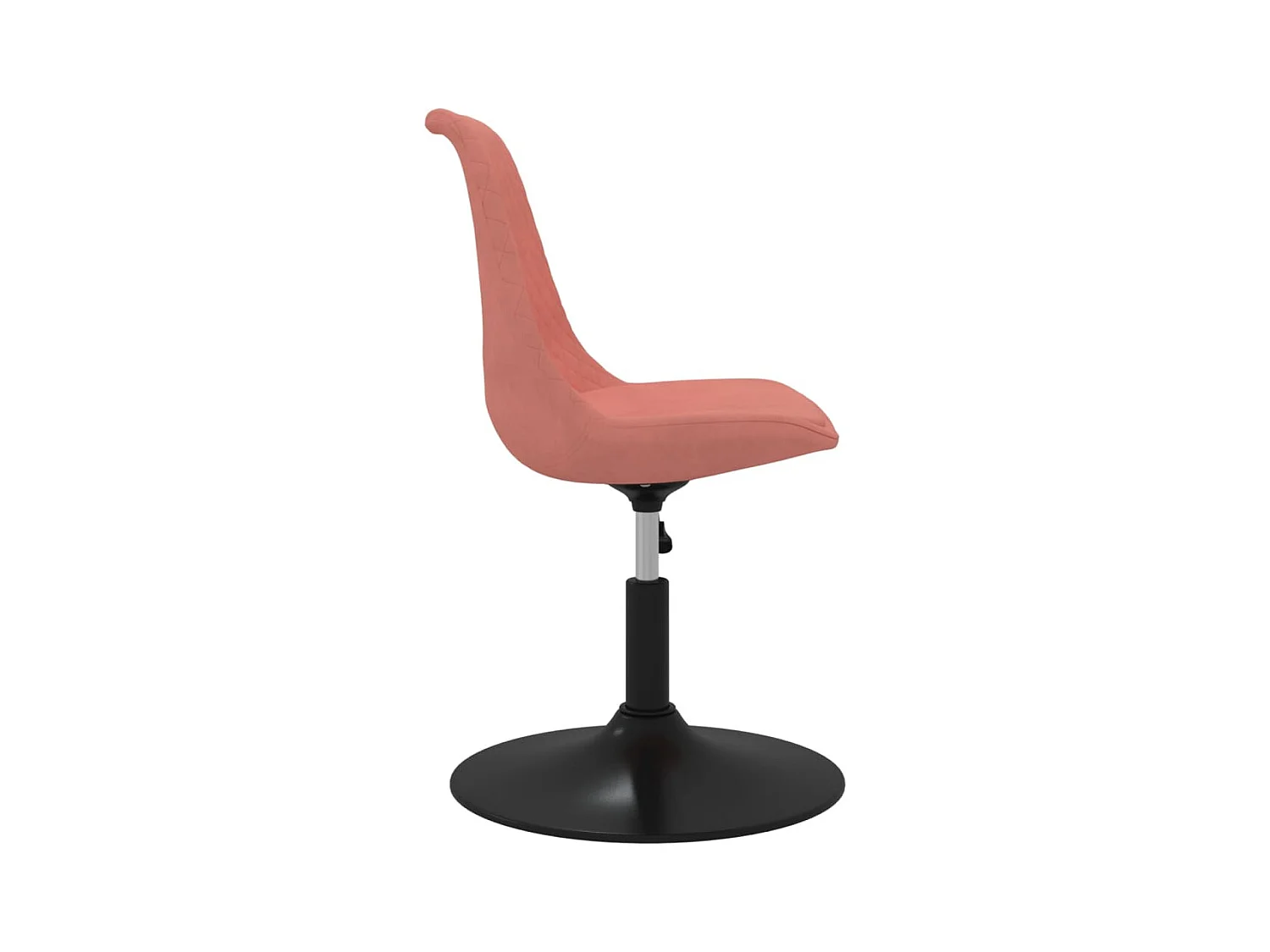 Chaises à dîner pivotantes 4 pièces Rose Velours