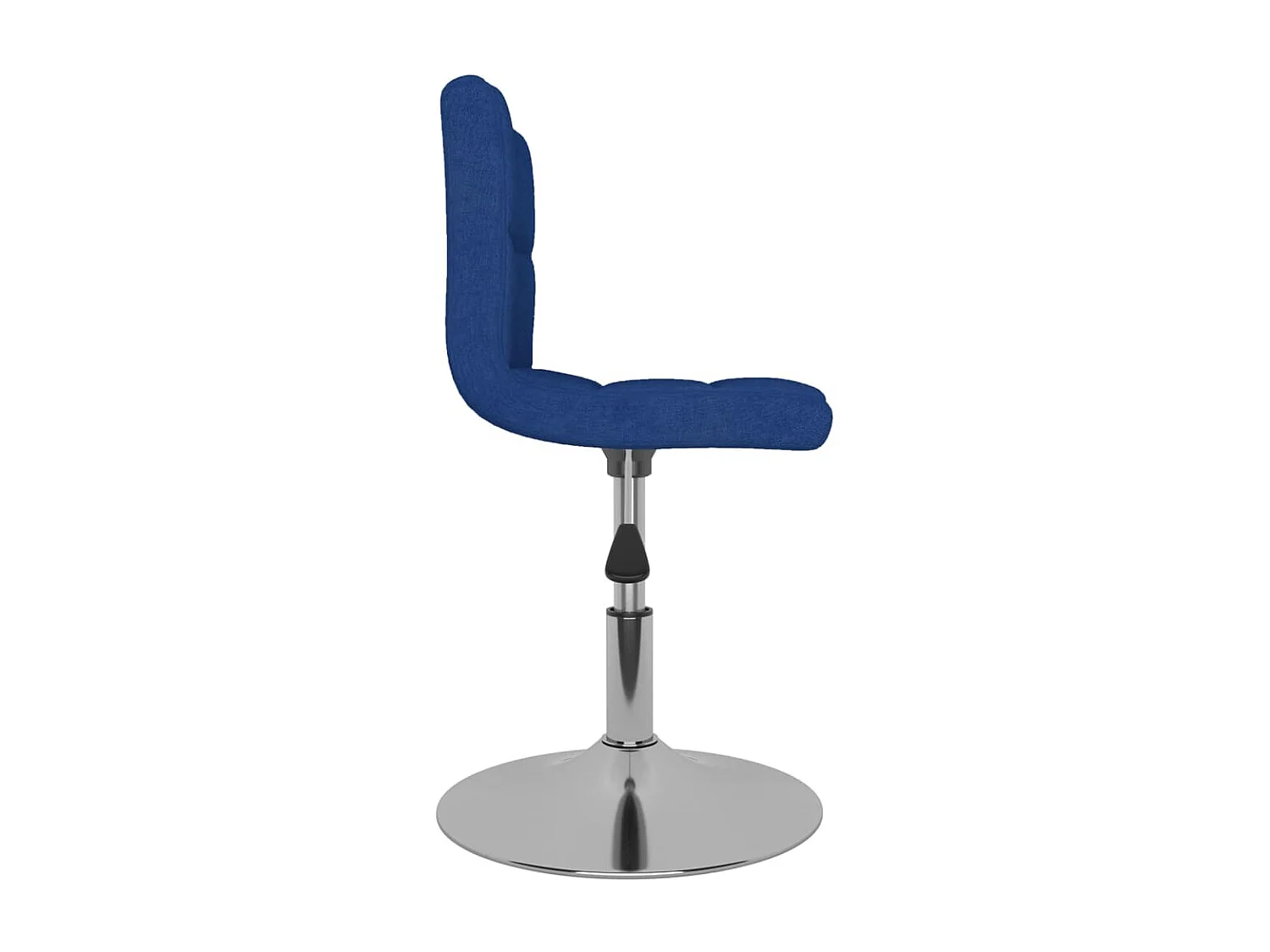 Cadeiras de jantar giratórias 4 peças tecido azul