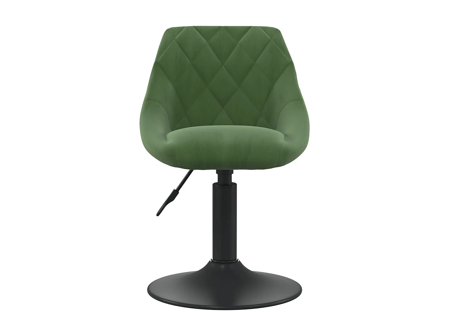 Chaises pivotantes à manger lot de 2 vert foncé velours