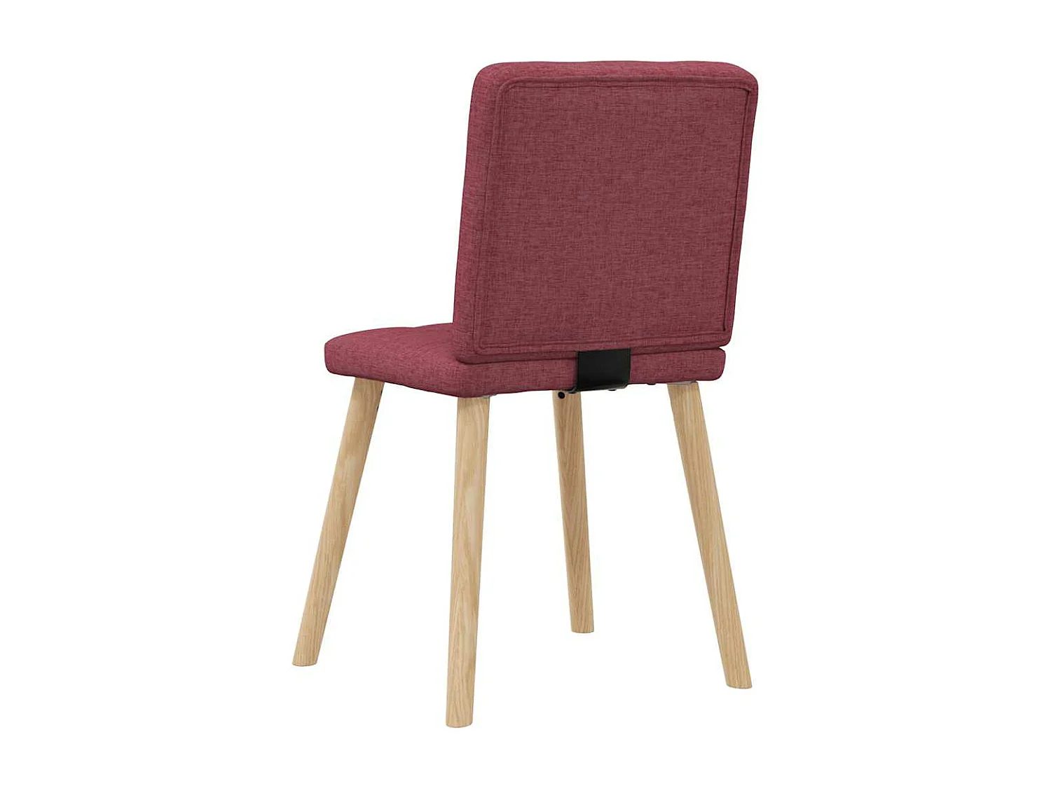 Chaises à manger lot de 4 rouge bordeaux tissu