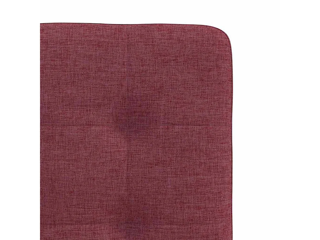Chaises à manger lot de 4 rouge bordeaux tissu