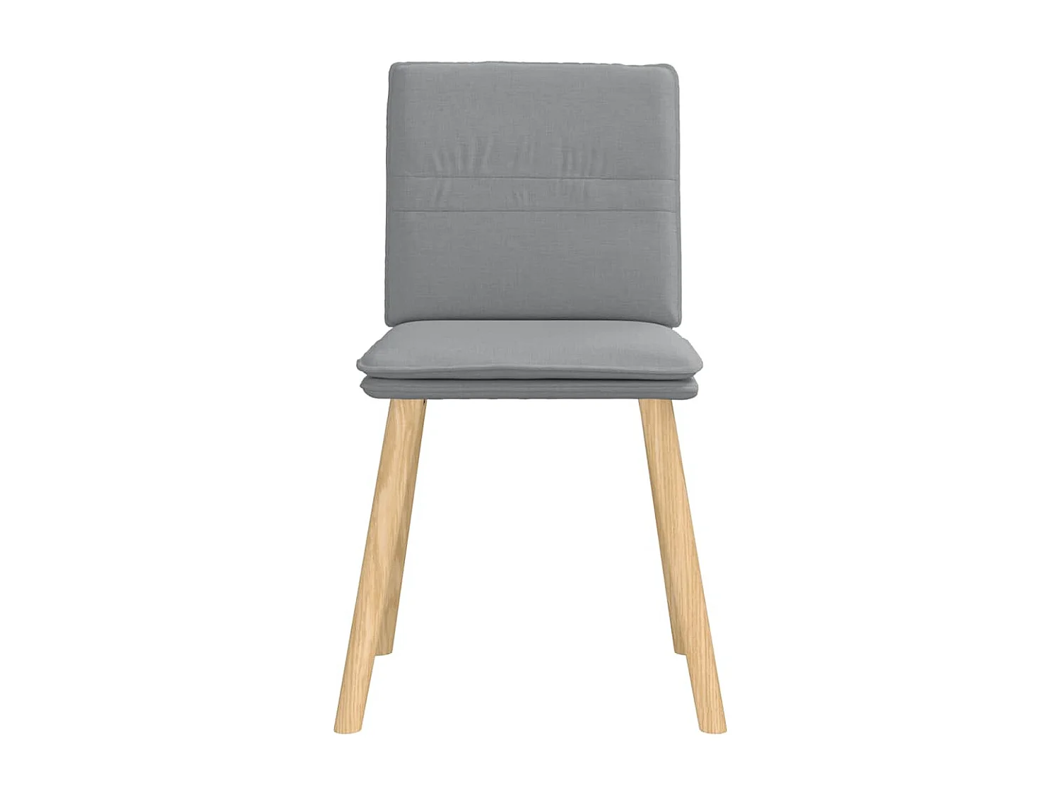 Eetkamerstoelen 4 stukkenstof lichtgrijs