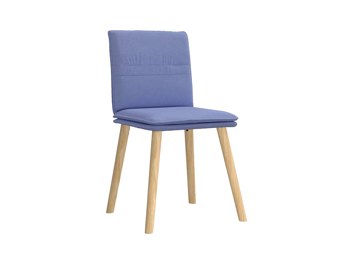 Chaises à manger lot de 4 bleu jean tissu