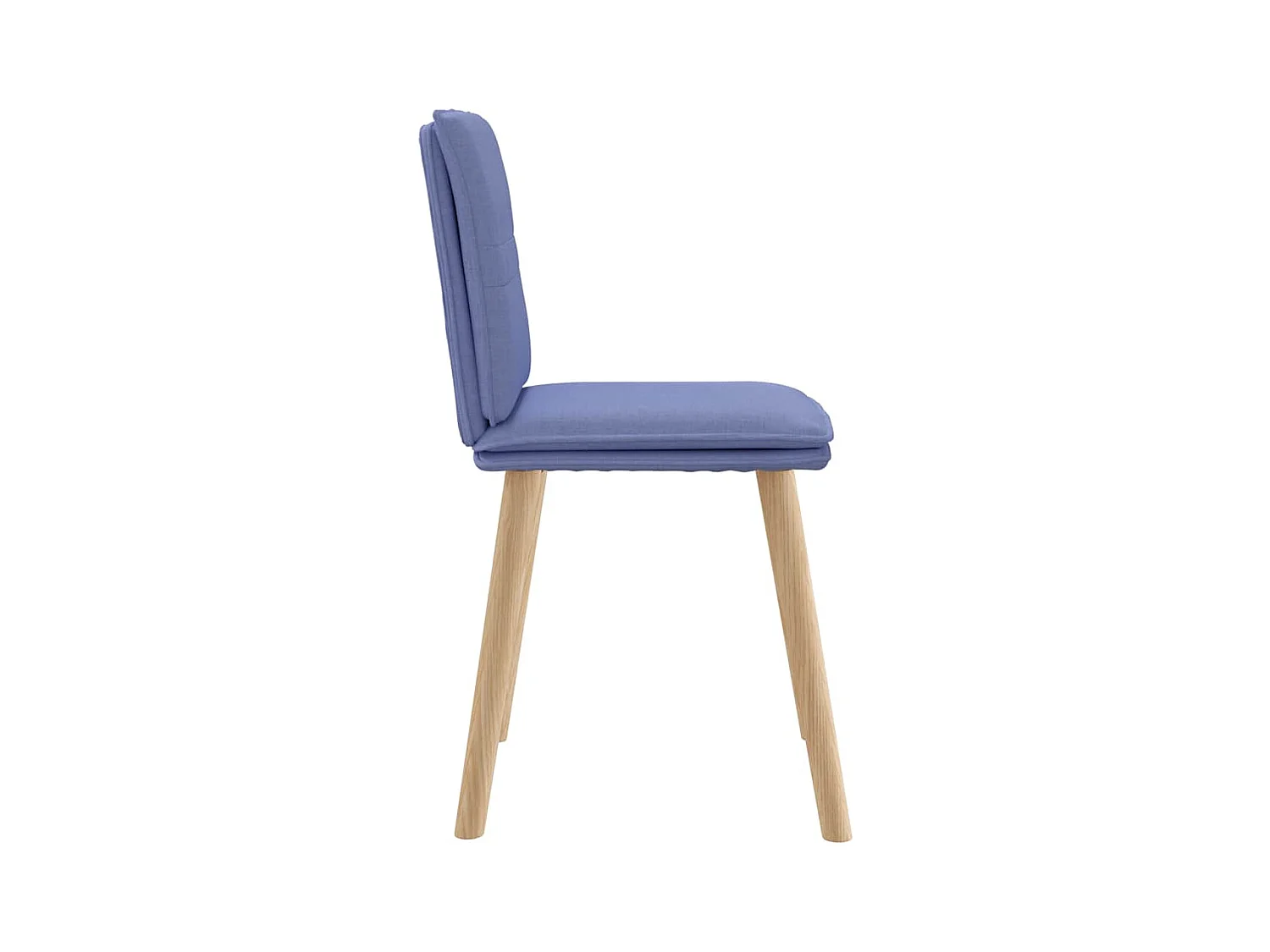 Chaises à manger lot de 4 bleu jean tissu