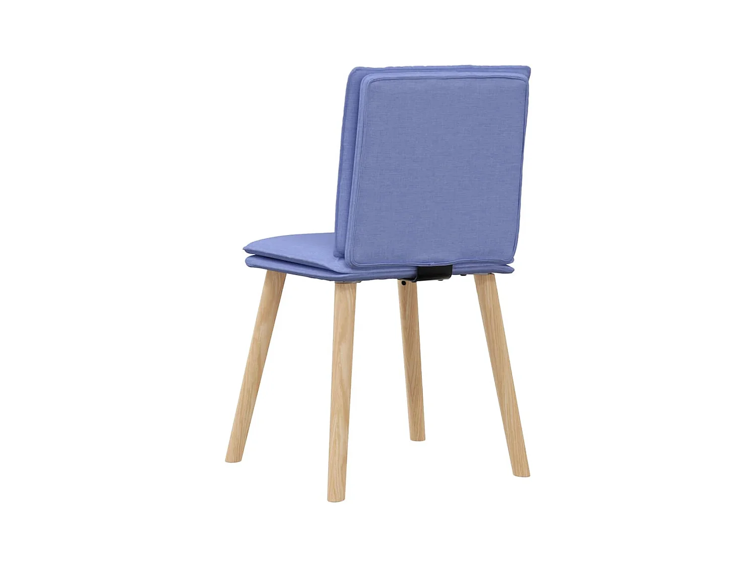 Chaises à manger lot de 4 bleu jean tissu