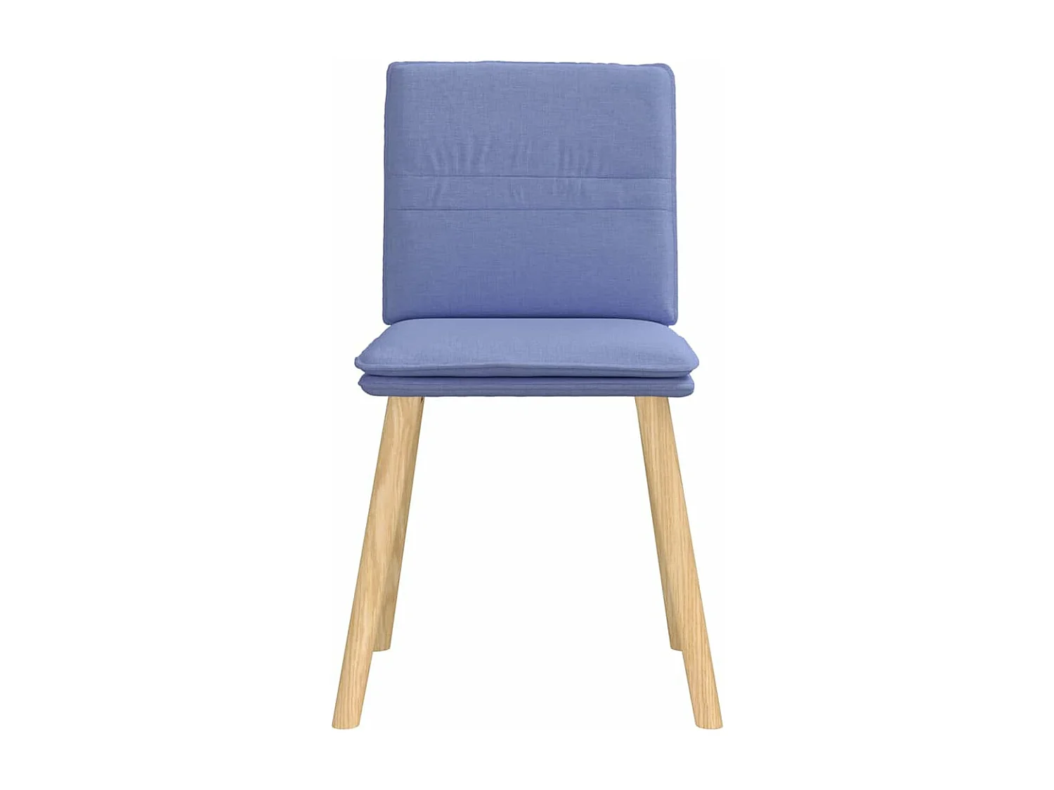 Cadeiras de jantar 4 peças Jeans Tecido Azul