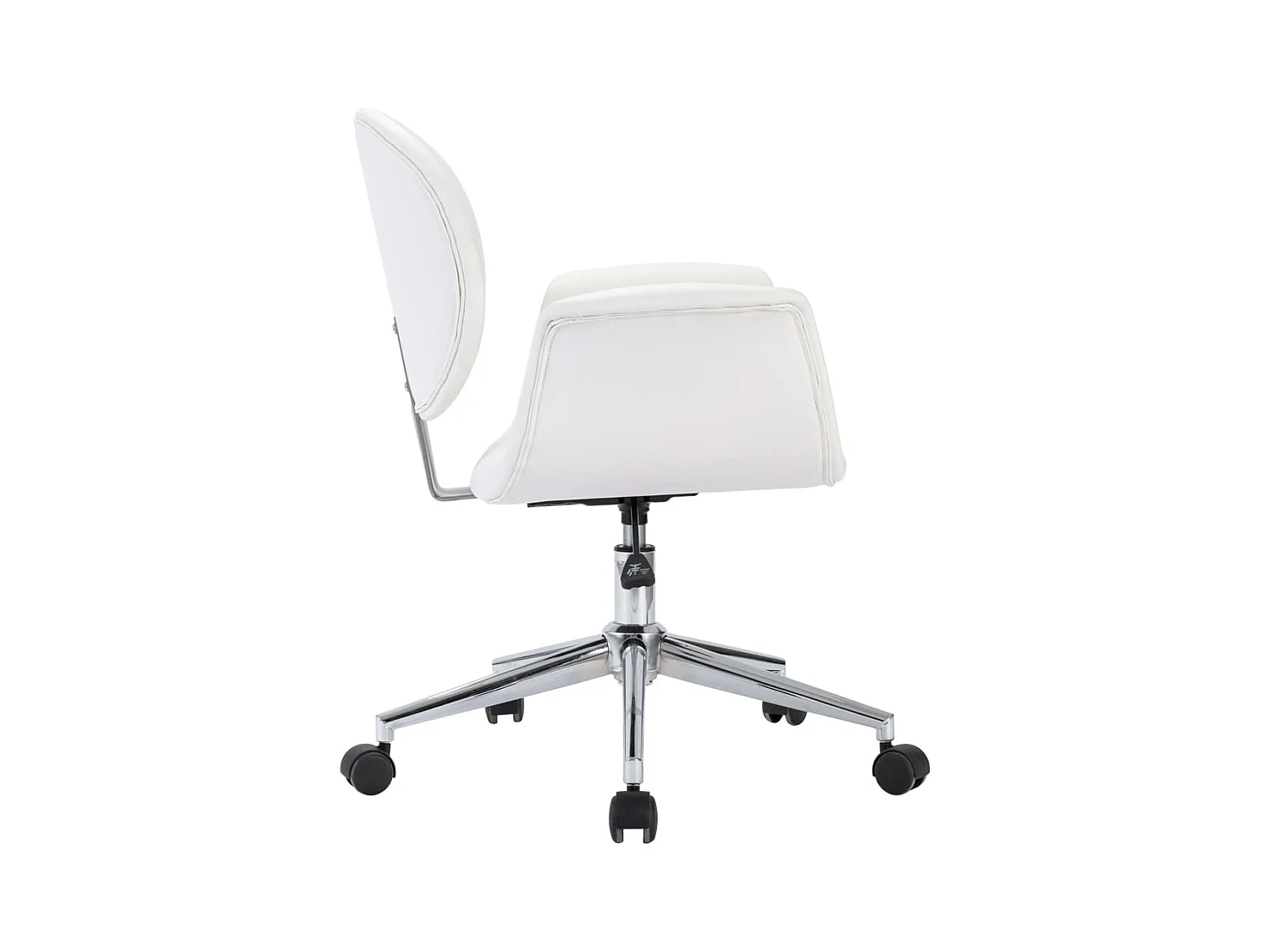 Sillas de comedor giratorias 4 unidades cuero sintético blanco